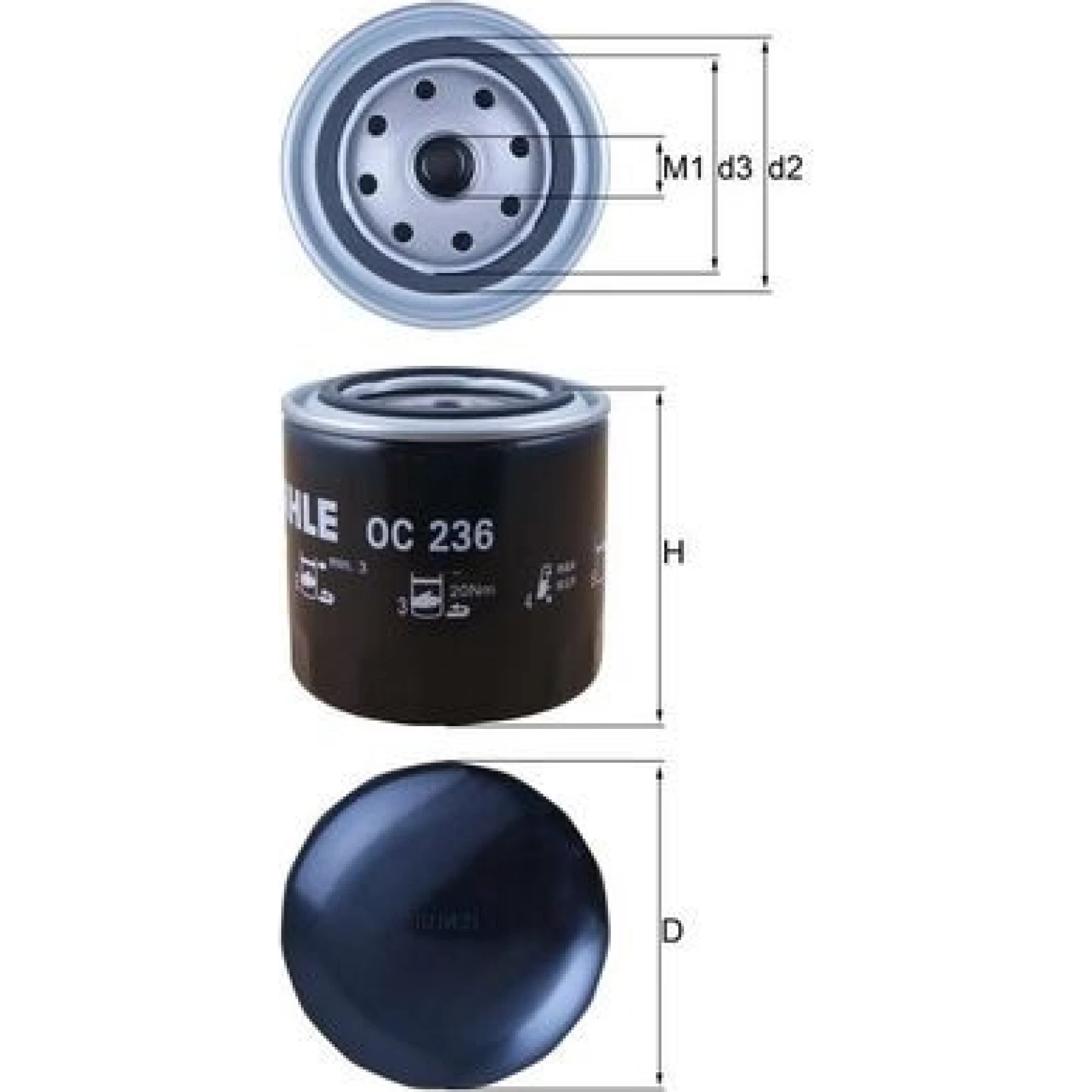 MAHLE Ölfilter OC 236