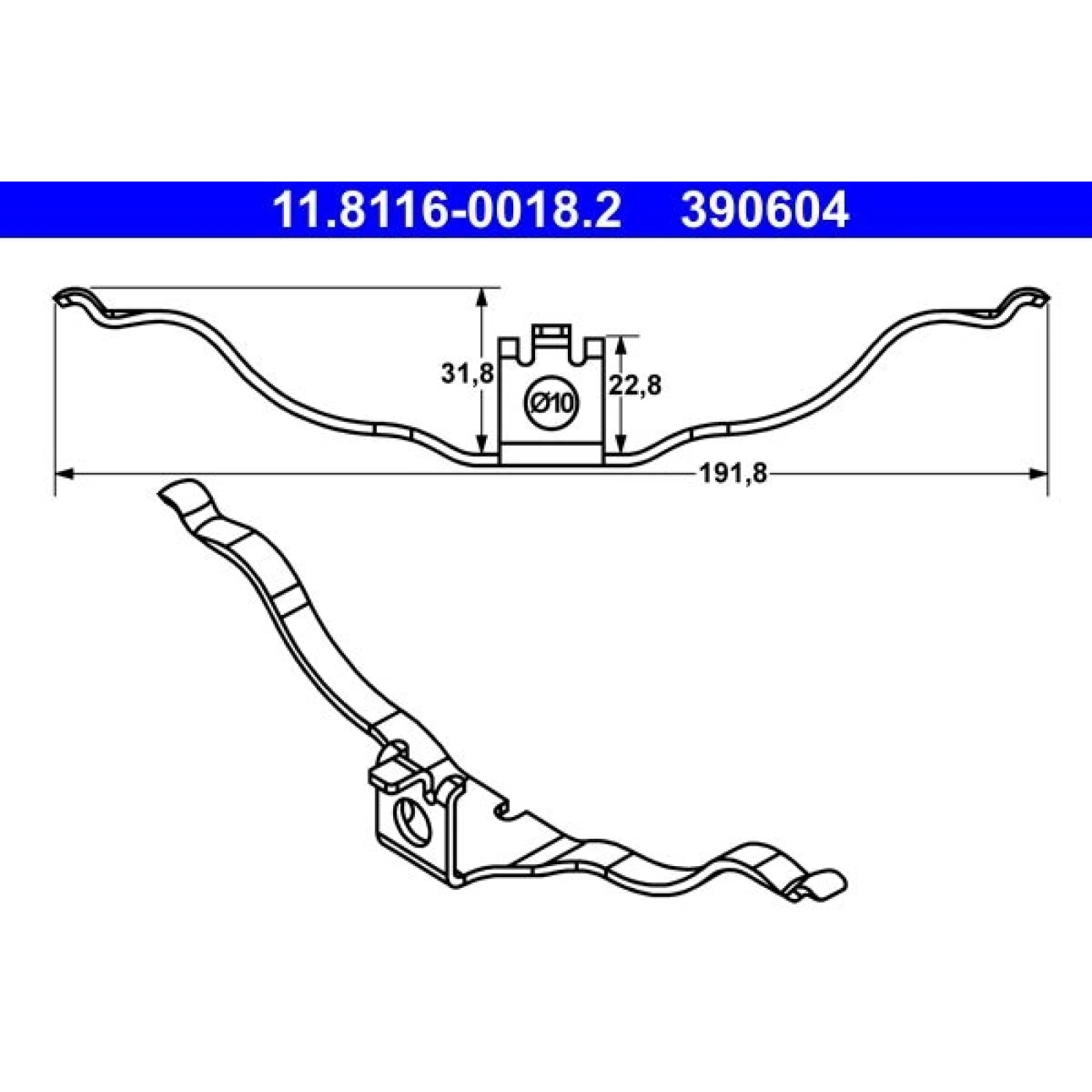Feder, Bremssattel 11.8116-0018.2