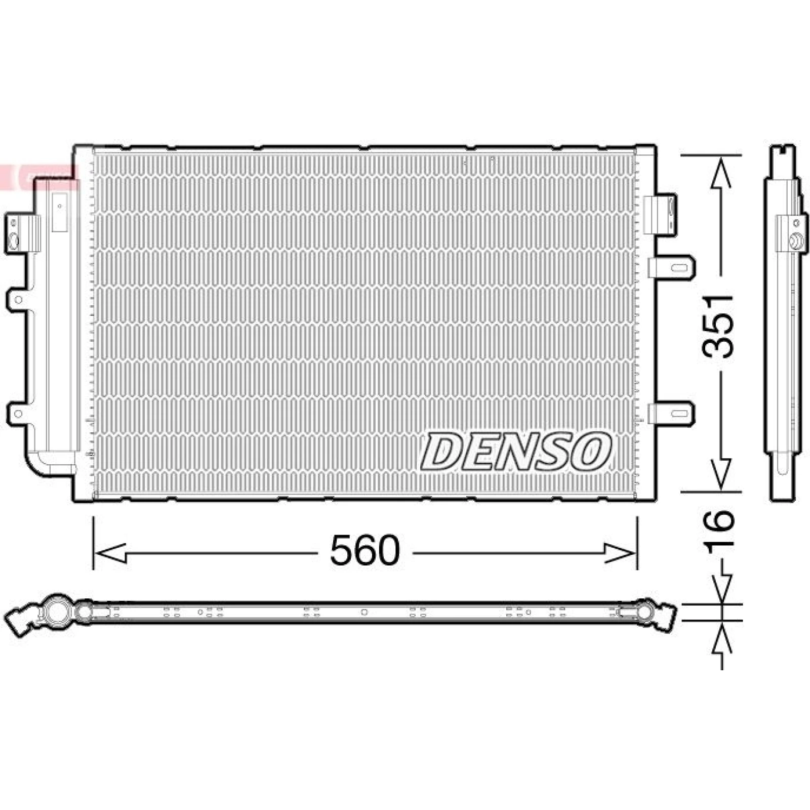 DENSO Klimaanlagenkühler DCN12005