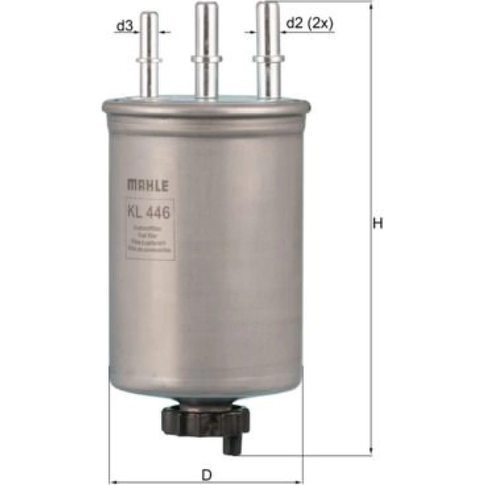 MAHLE Kraftstofffilter KL 446