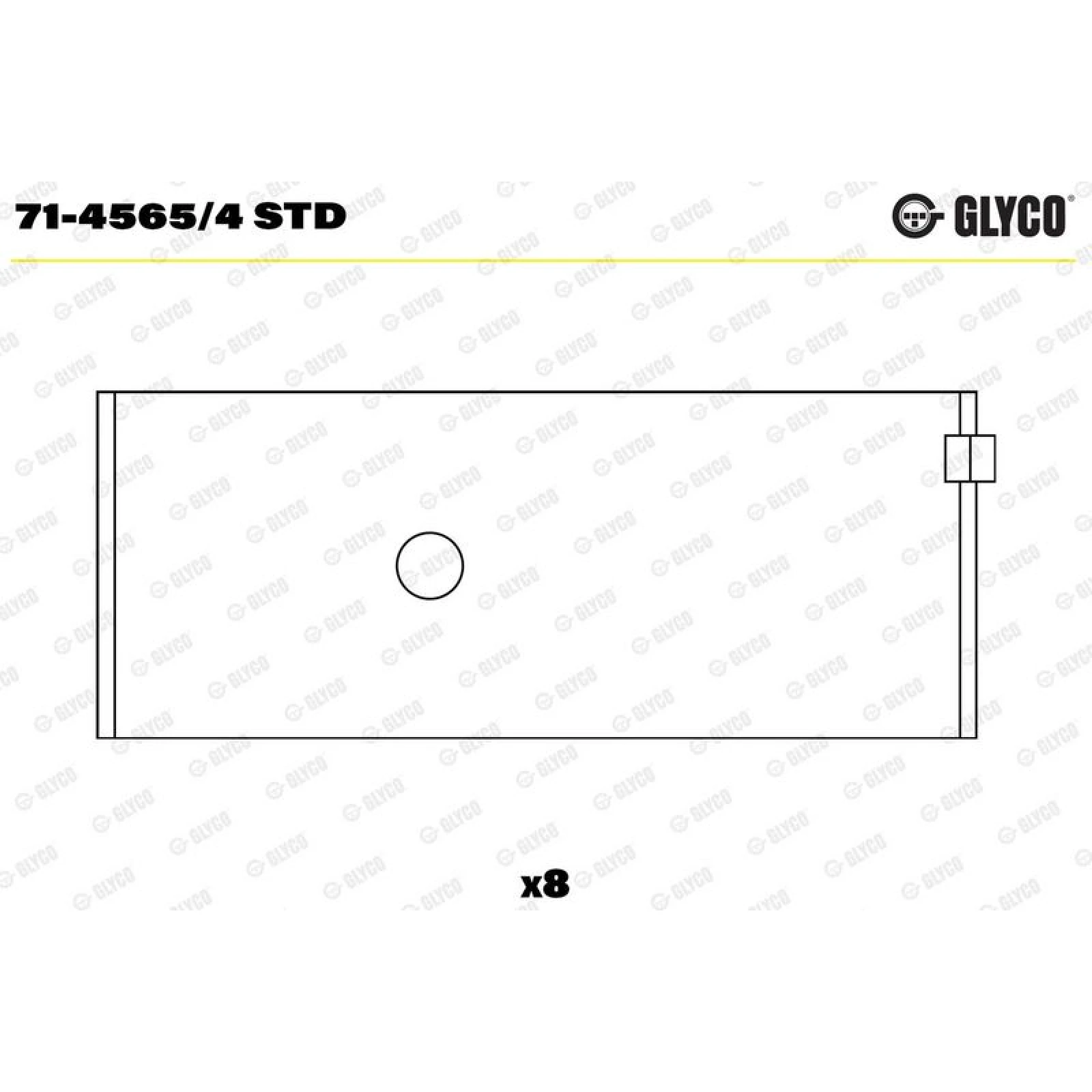 GLYCO Pleuellager 71-4565/4 STD
