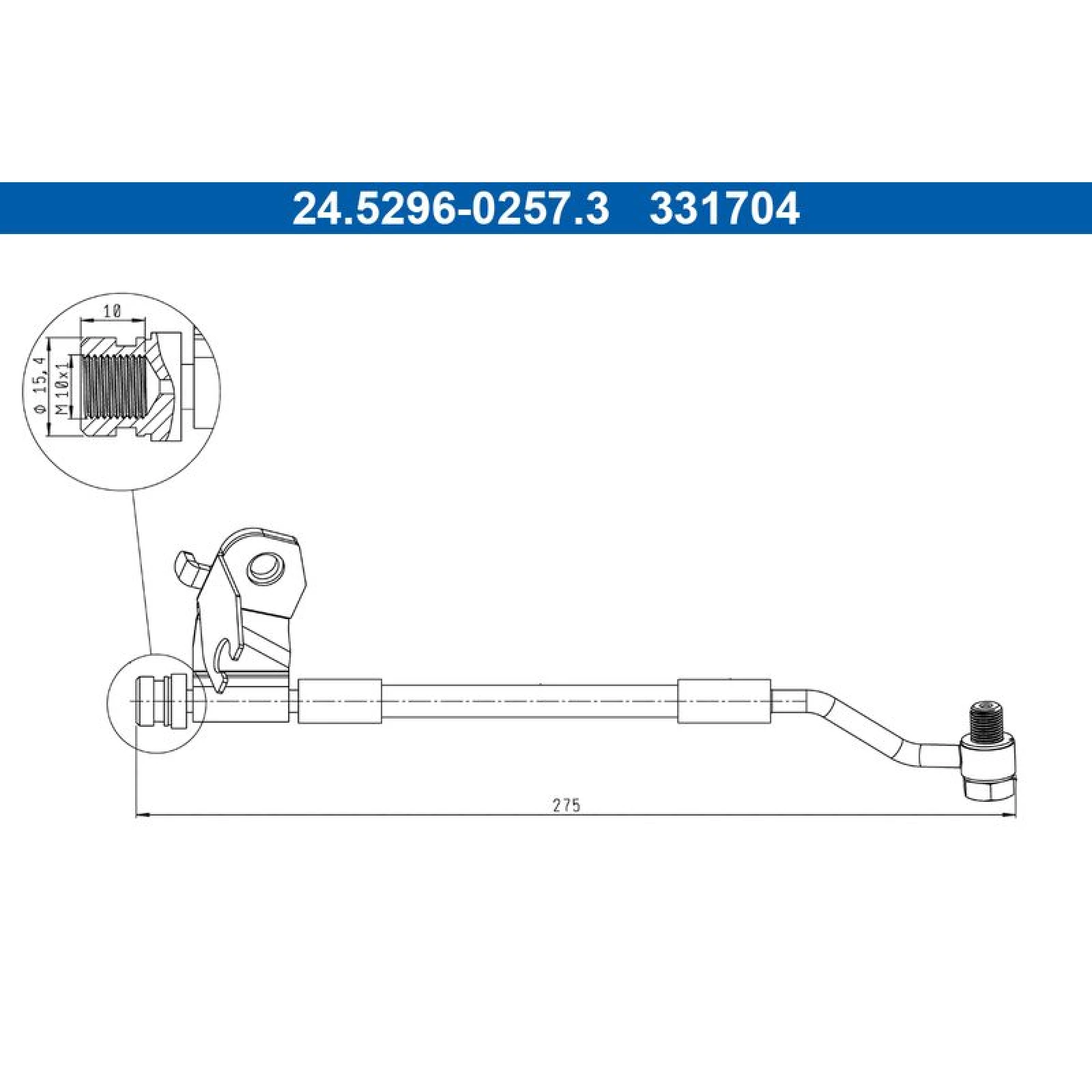 BREMSSCHLAUCH 24.5296-0257.3