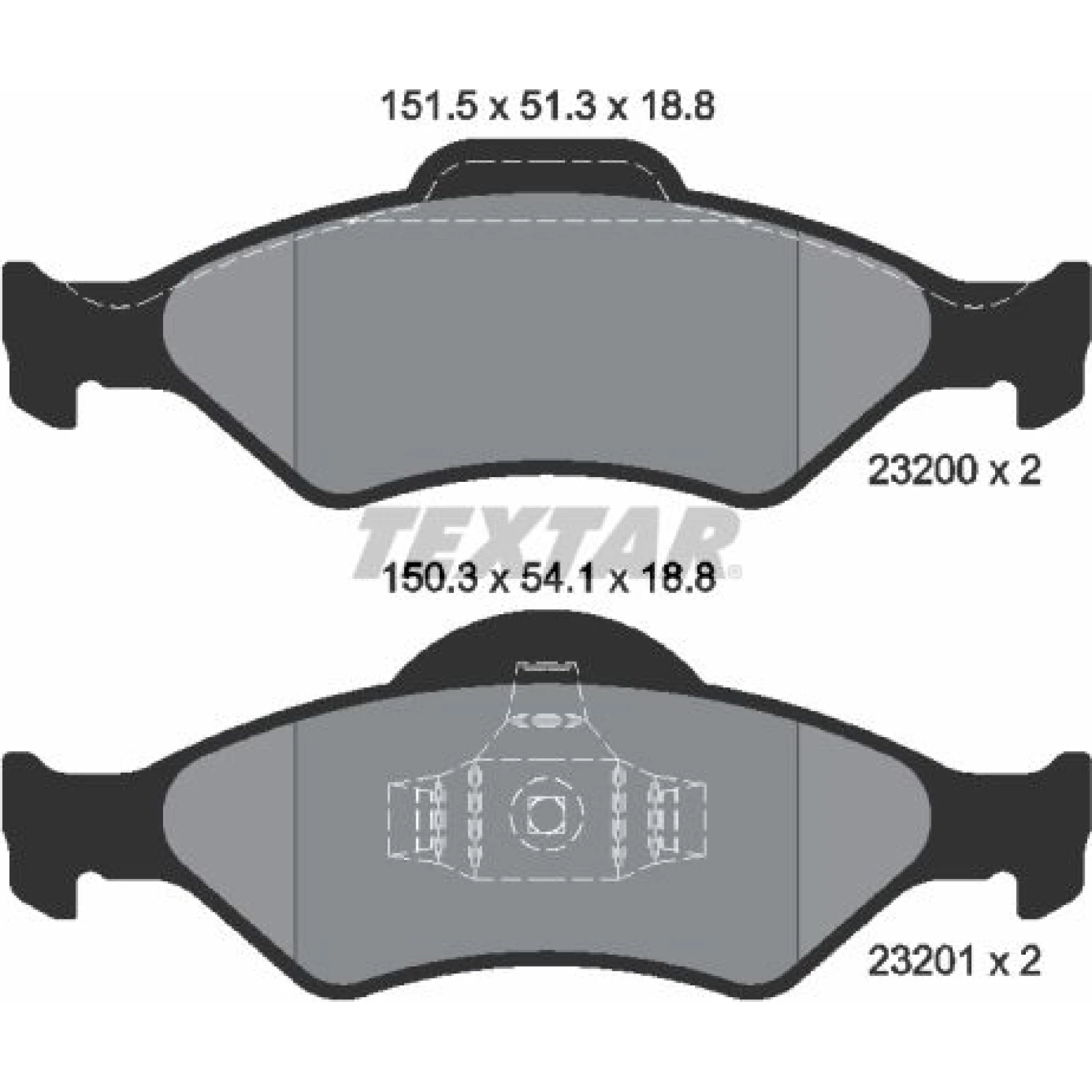 Bremsbelagsatz Ford P. Fiesta 96 2320001
