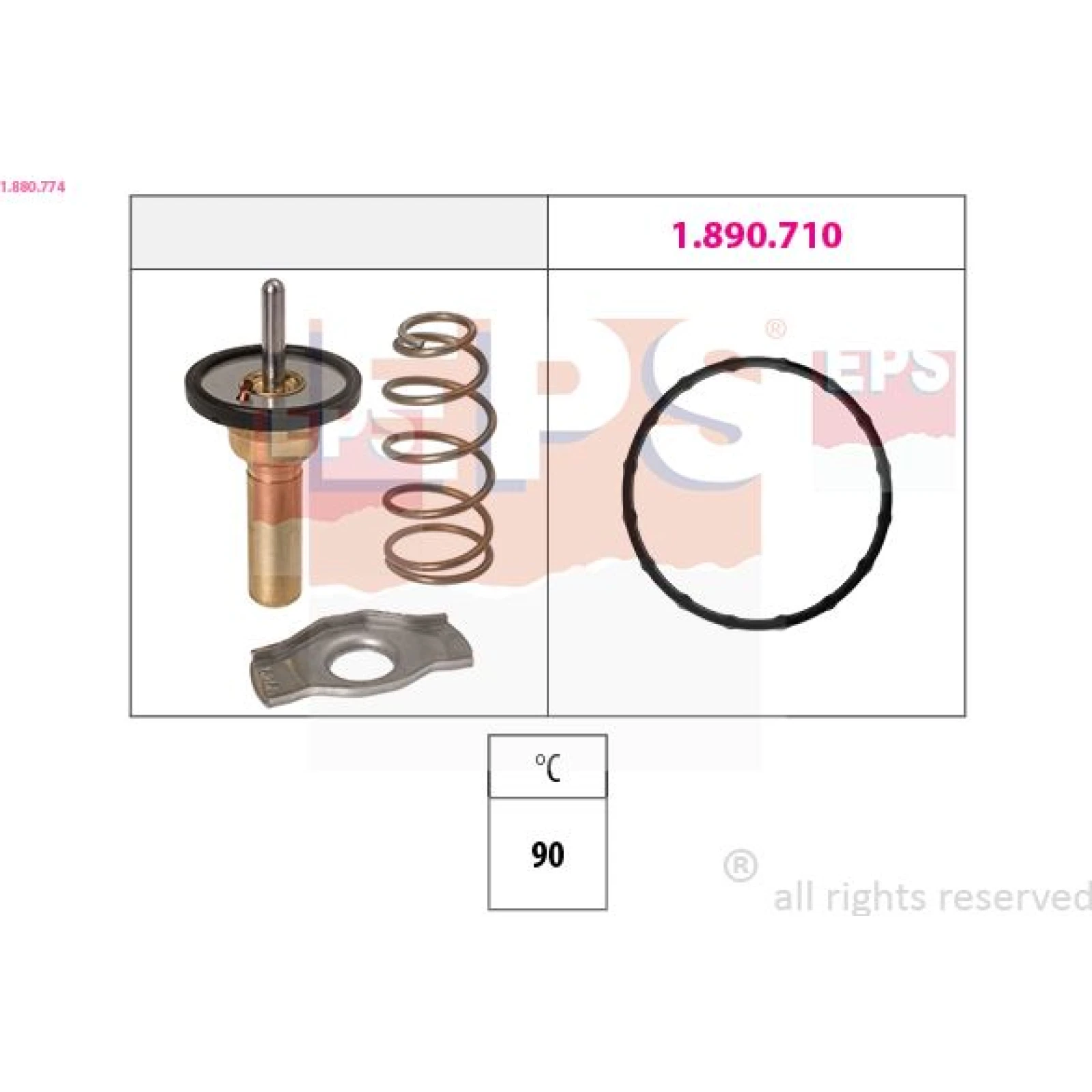 Thermostat, Kühlmittel 1.880.774