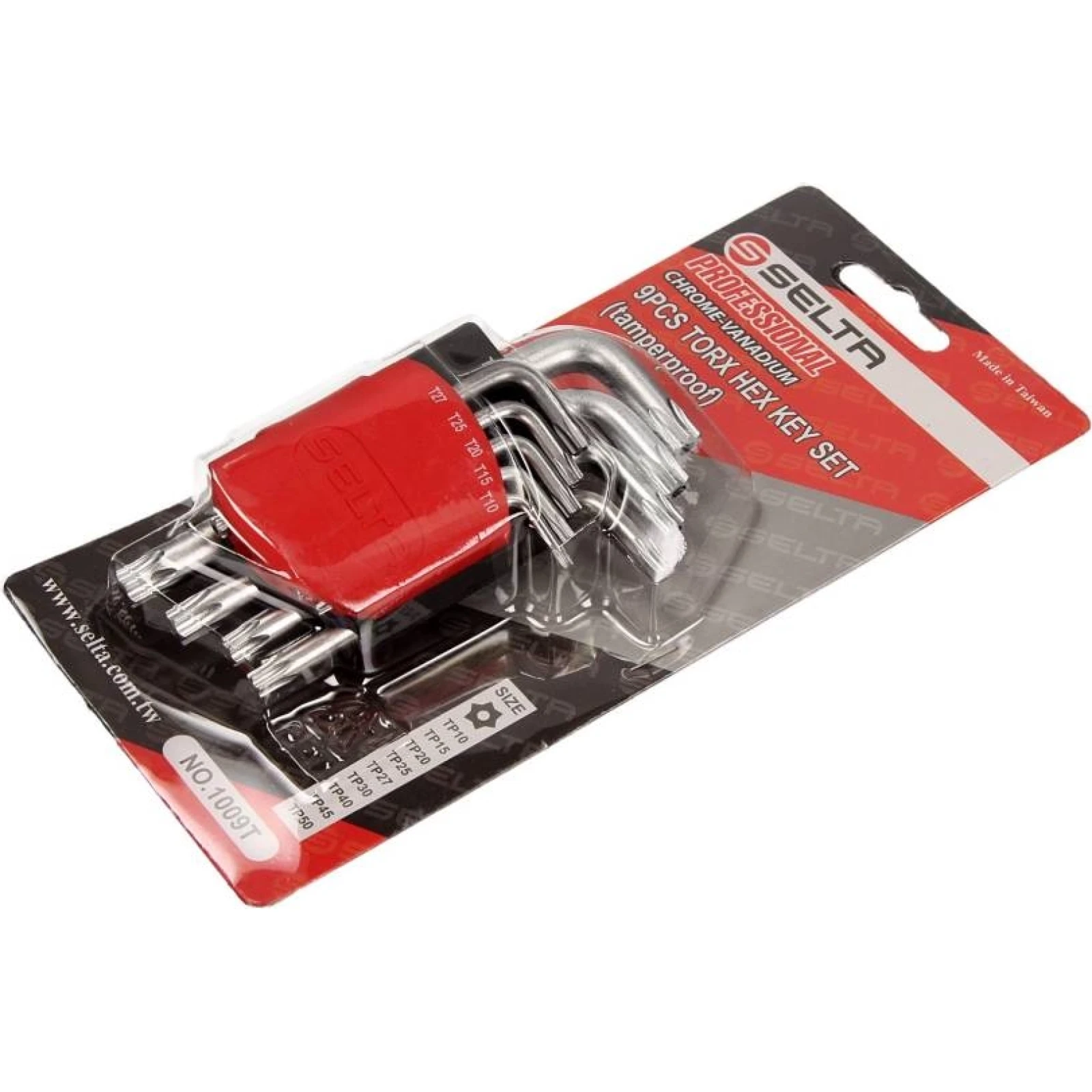 Satz Innensechskantschlüssel Torx Security, Im Griff, 9-Teilig, Ts10 - Ts50 1009T