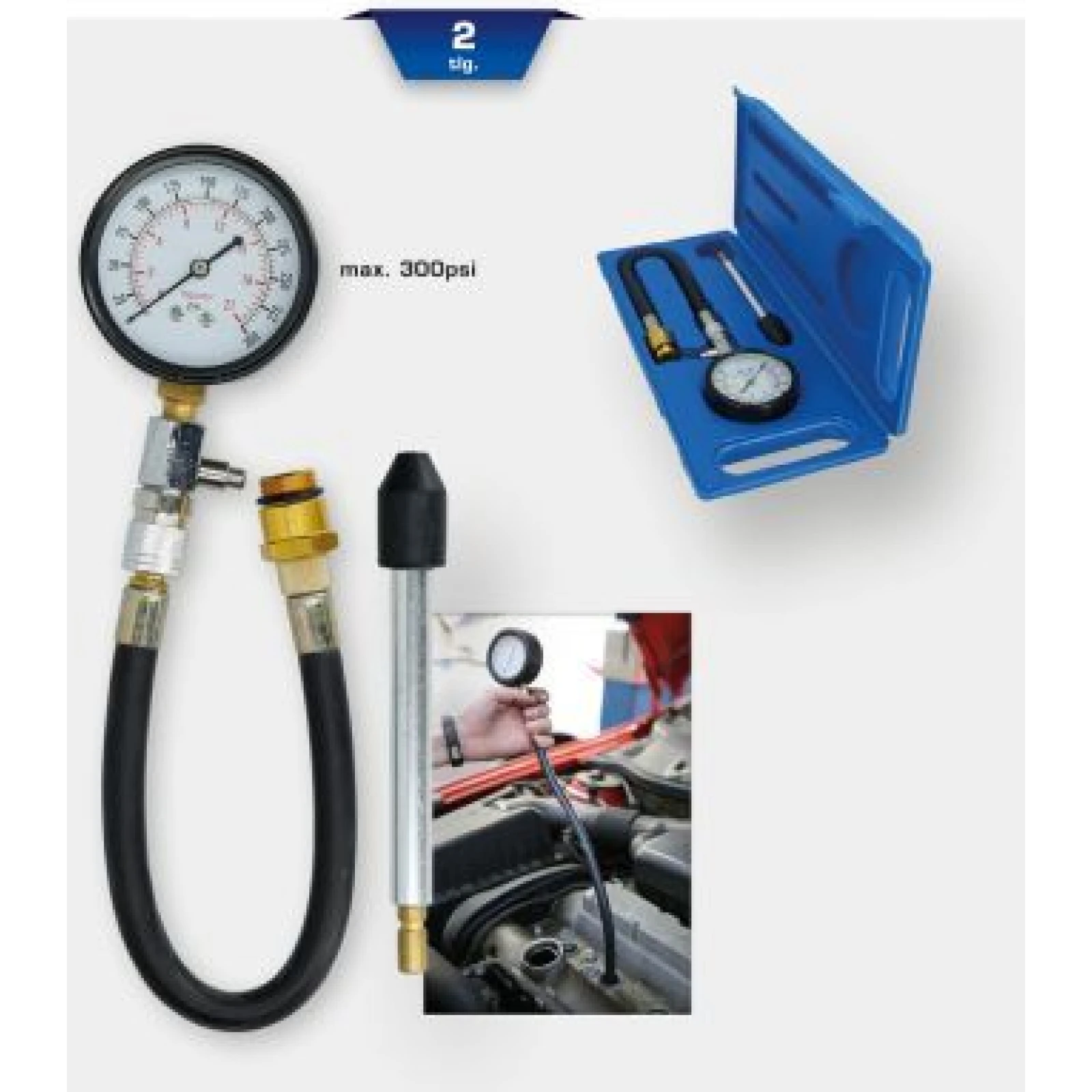 KS TOOLS Kompressionsdruckprüfset BT581150