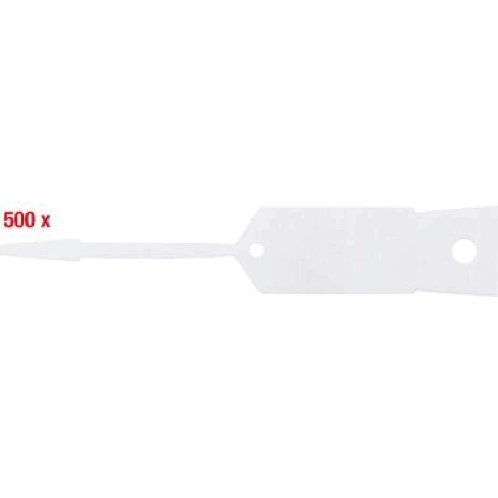 KS TOOLS Schlüsselanhänger, leer, 500 Stück, weiß 500.8018