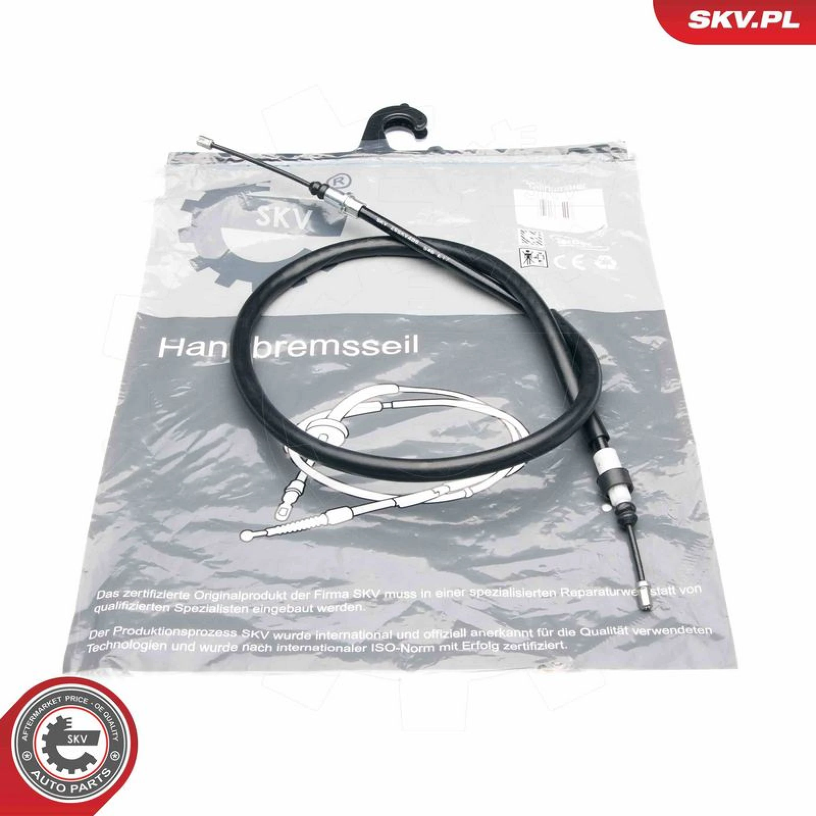 SKV GERMANY Handbremsseil Seilzug Festellbremse 25SKV406