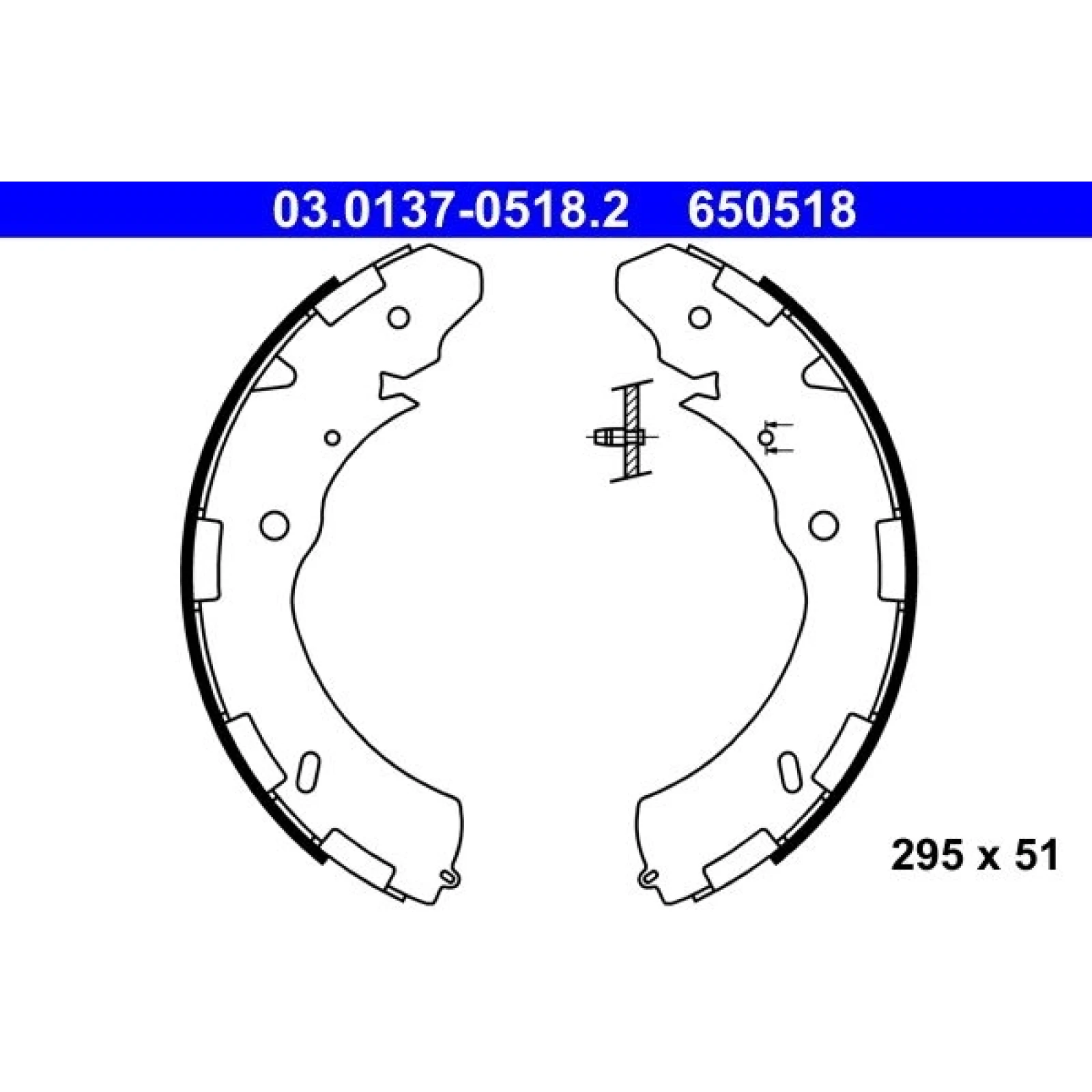 Bremsbackensatz 03.0137-0518.2