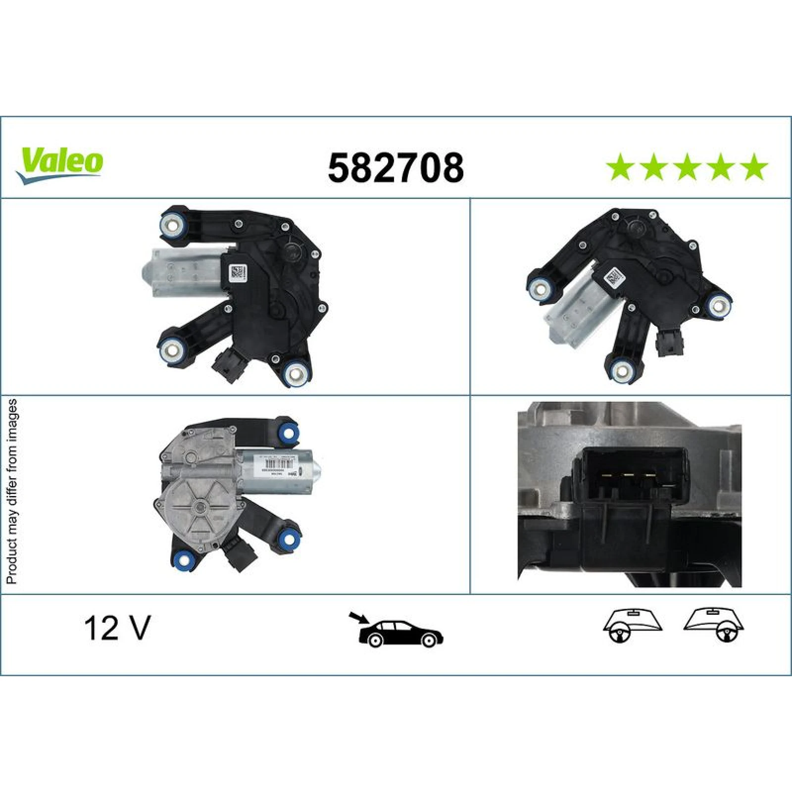 Valeo Wischermotor 582708 - hinten