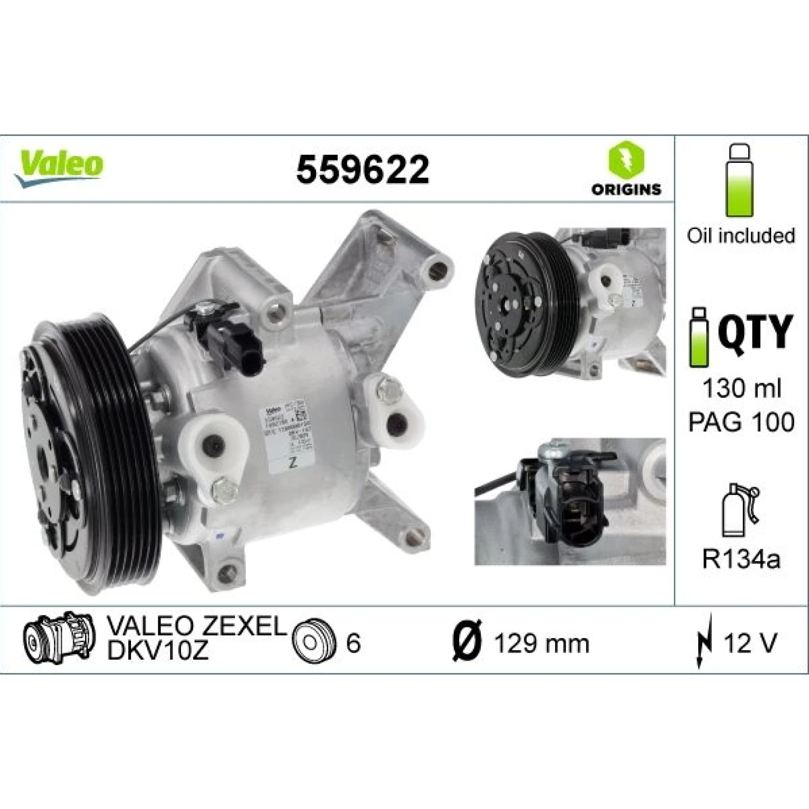 Kompressor, Klimaanlage 559622