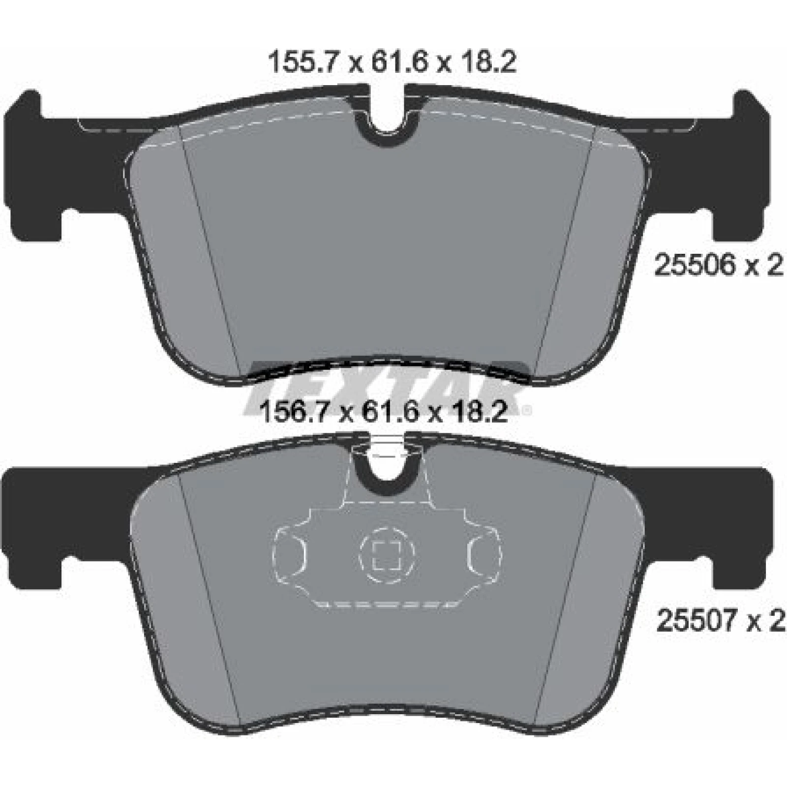 Bremsbelagsatz Bmw P. F20/F30 10 2550601