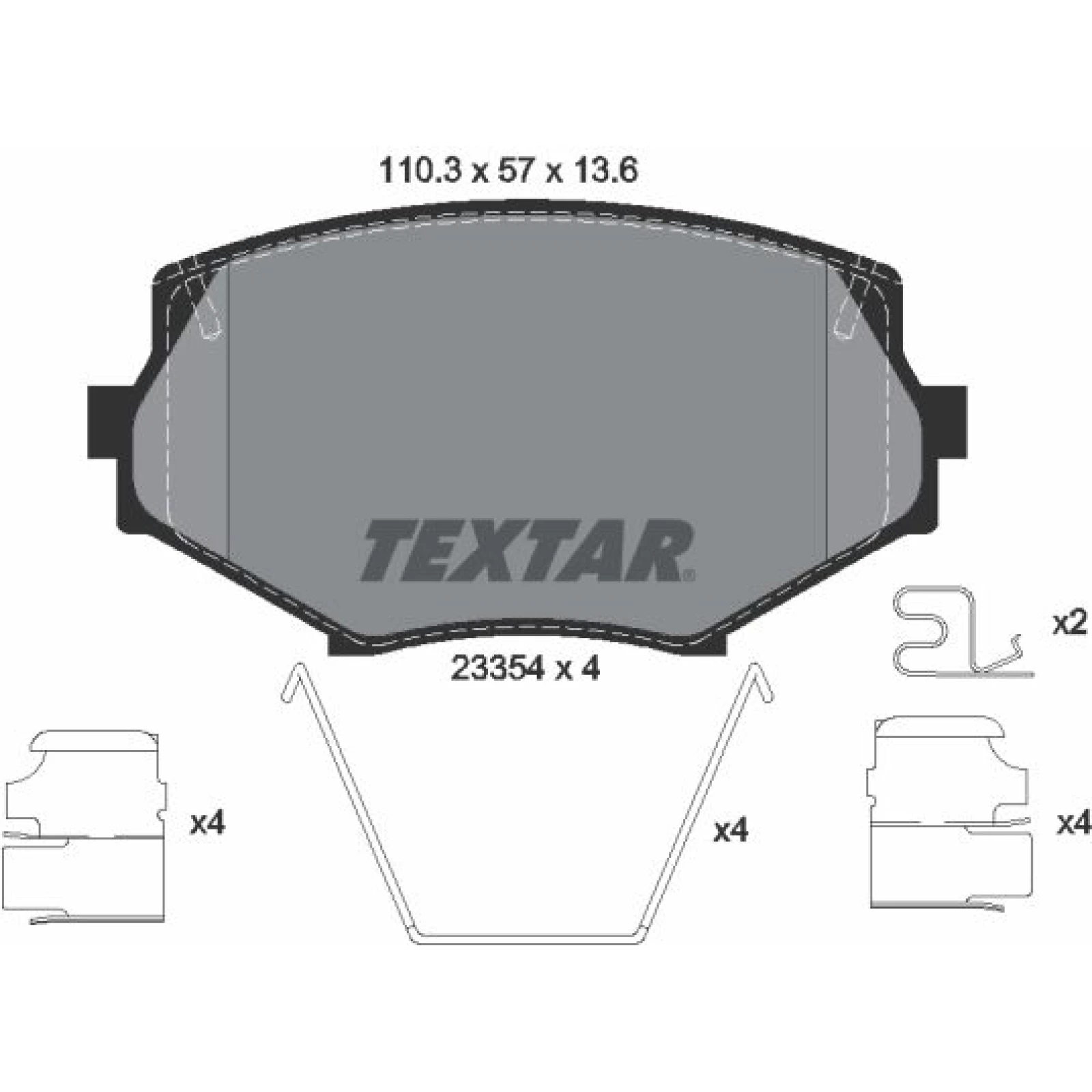 Bremsbelagsatz Mazda P. Mx-5 2335404