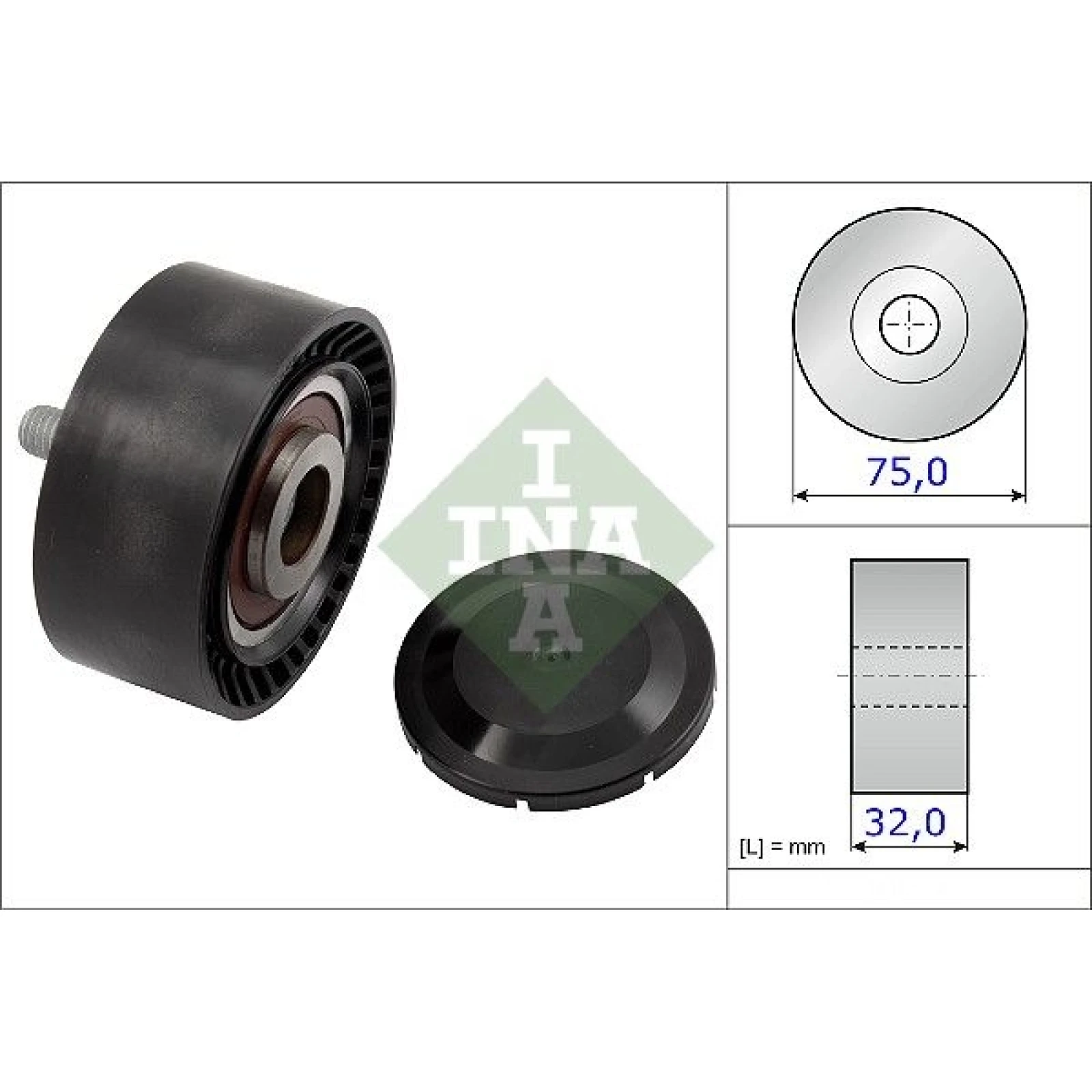 Umlenk-/Führungsrolle, Keilrippenriemen 532 0722 10