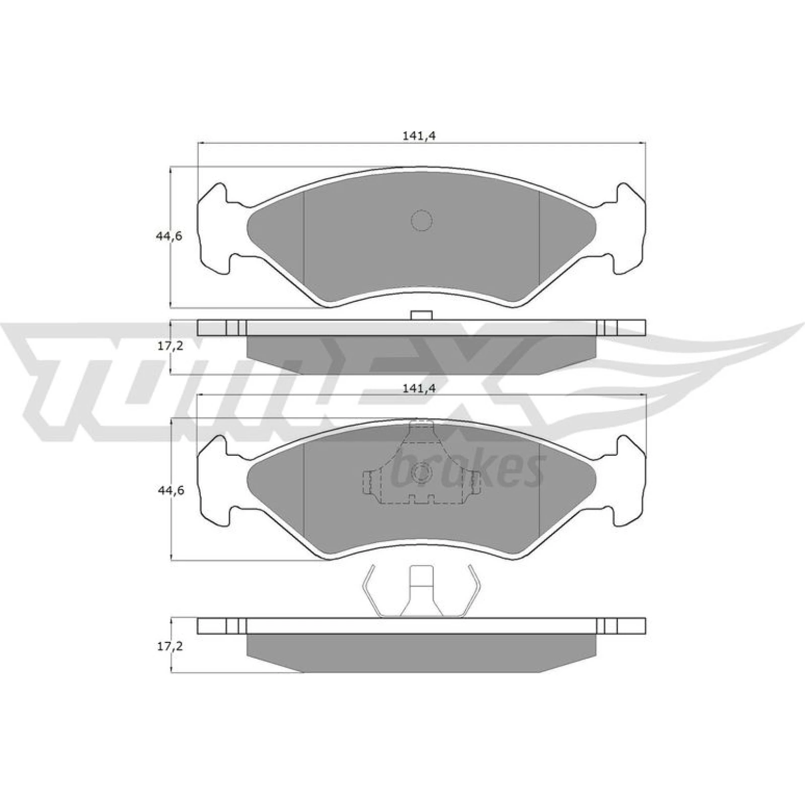 TOMEX brakes Bremsbelagsatz, Scheibenbremse TX 10-83