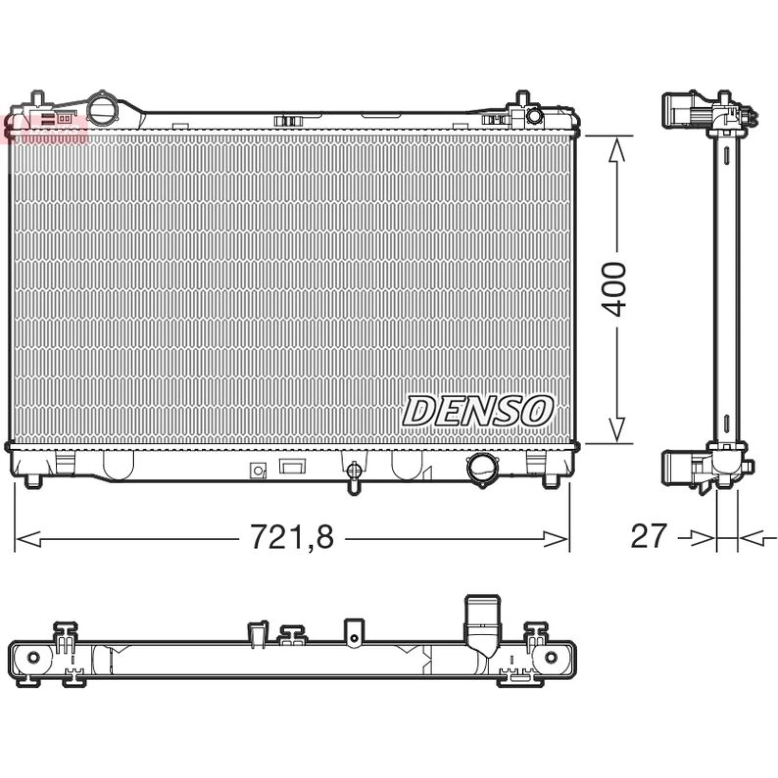 DENSO Kühler, Motorkühlung DRM51021