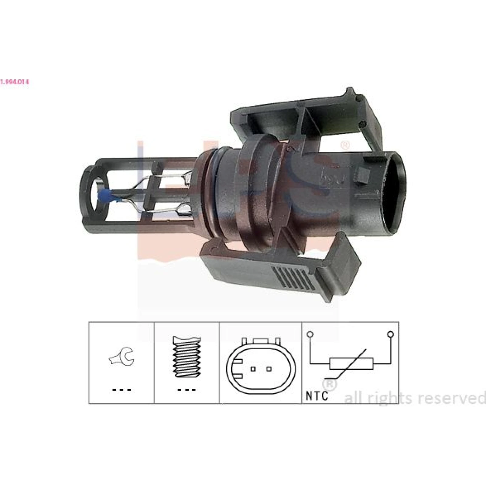 Sensor, Ansauglufttemperatur 1.994.014