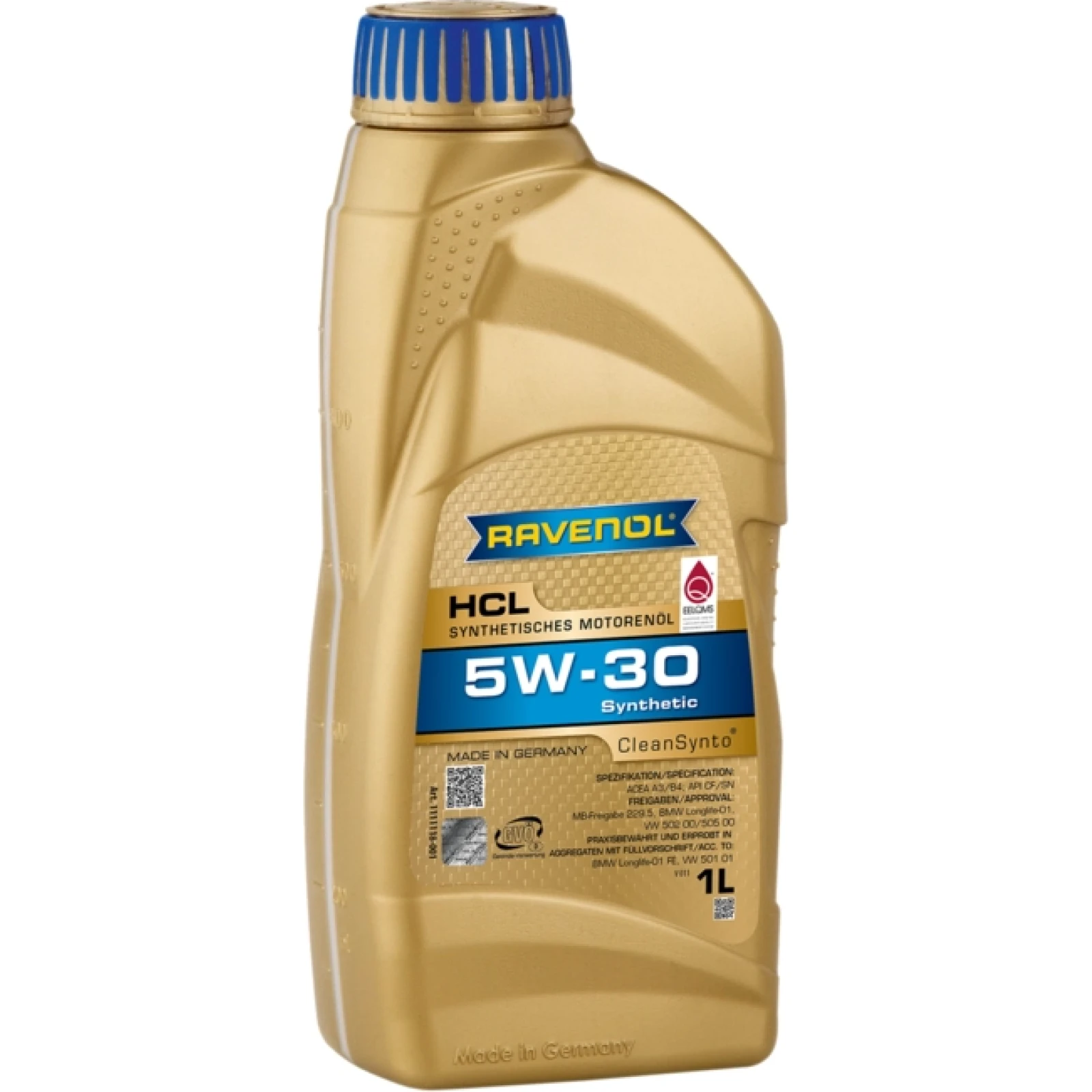 Ravenol Motoröl HCL SAE 5W-30 Vollsynth Motoröl 1 Liter 1111118-001-01-999