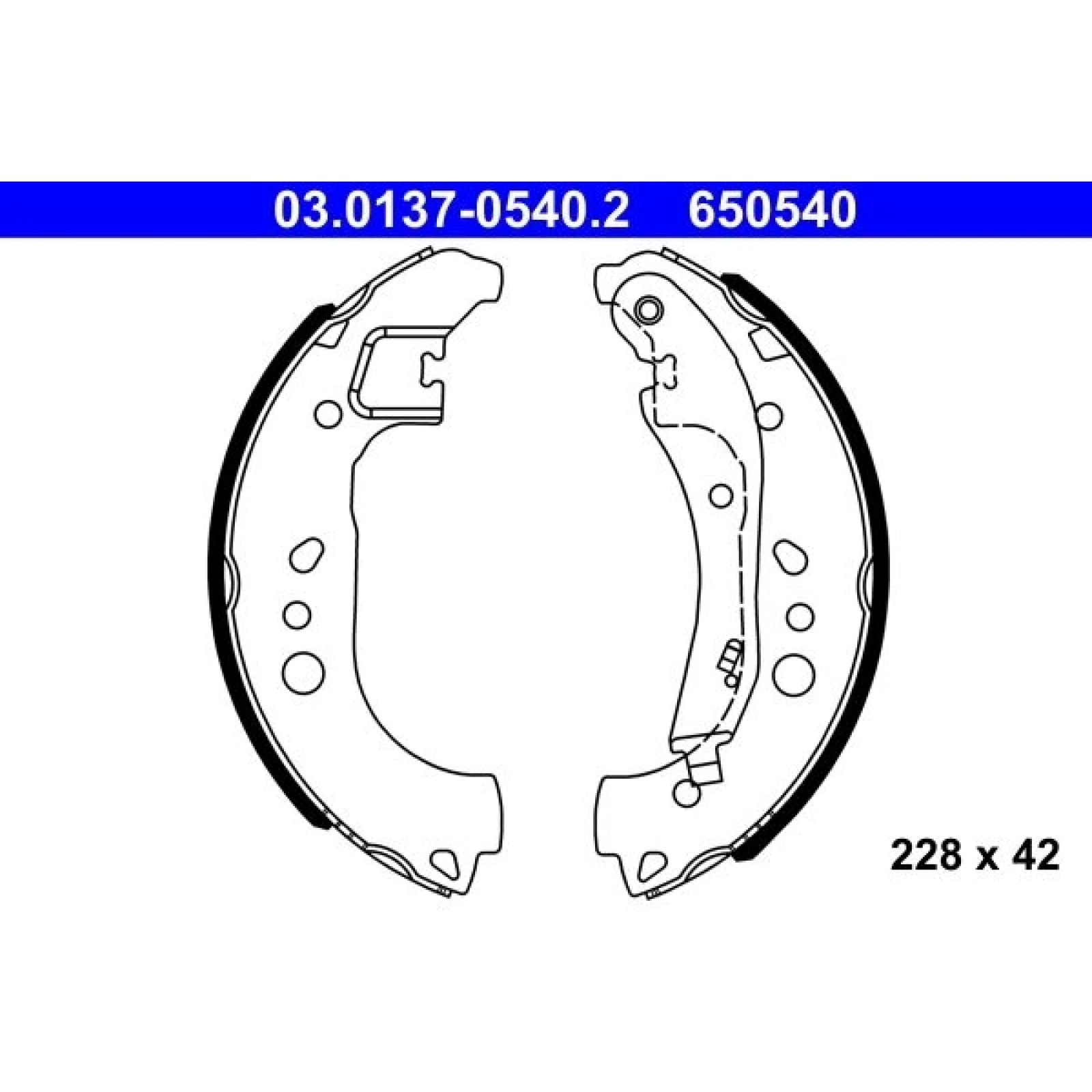 Bremsbackensatz 03.0137-0540.2
