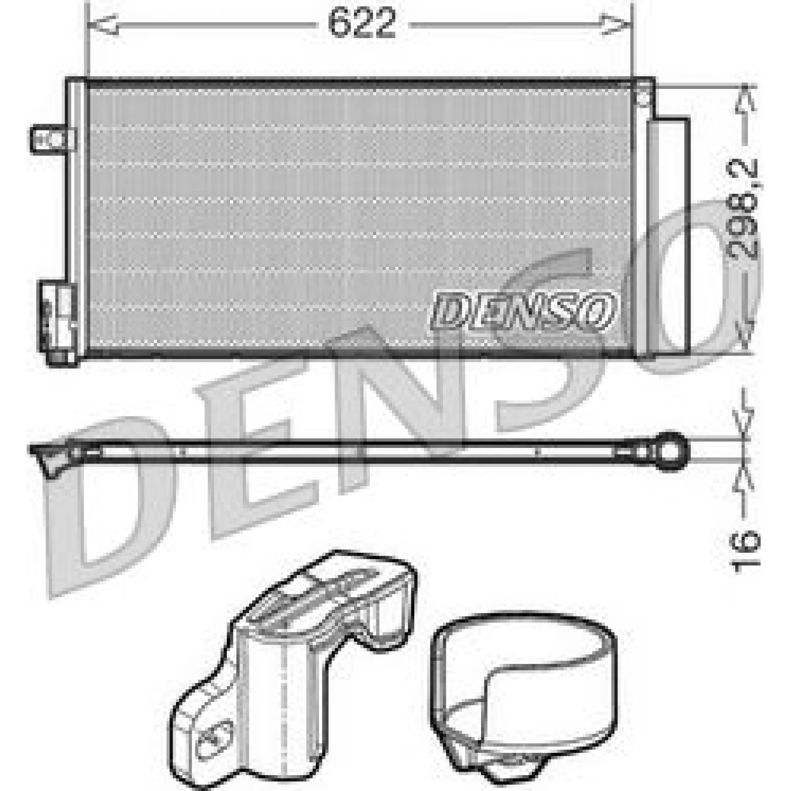 DENSO Klimaanlagenkühler DCN13110