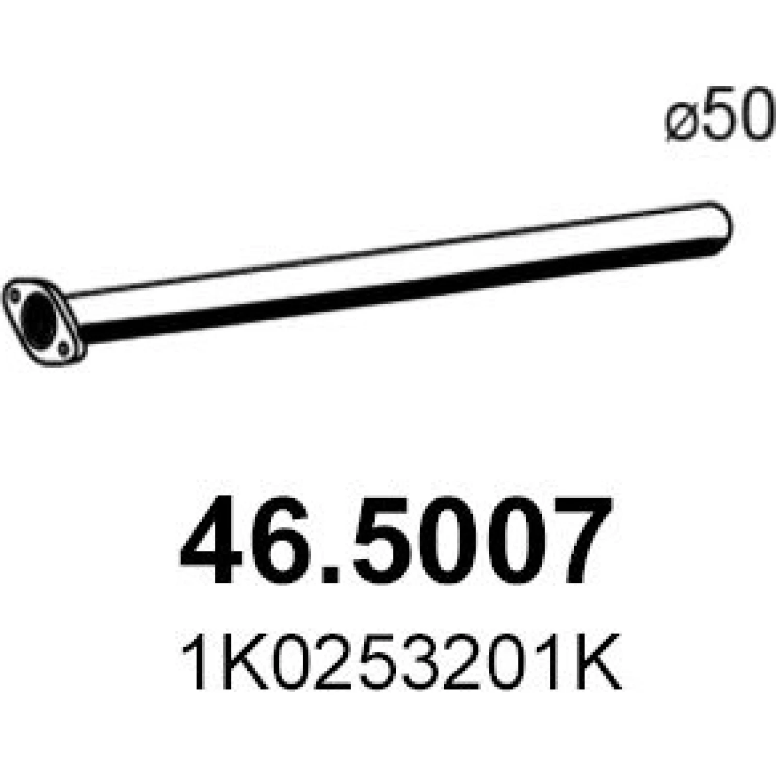 Abgasrohr 46.5007