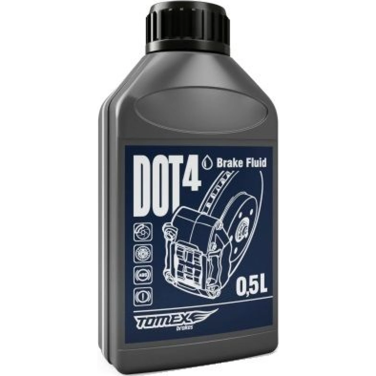 TOMEX brakes Bremsflüssigkeit DOT 4 0.5L TOMEX