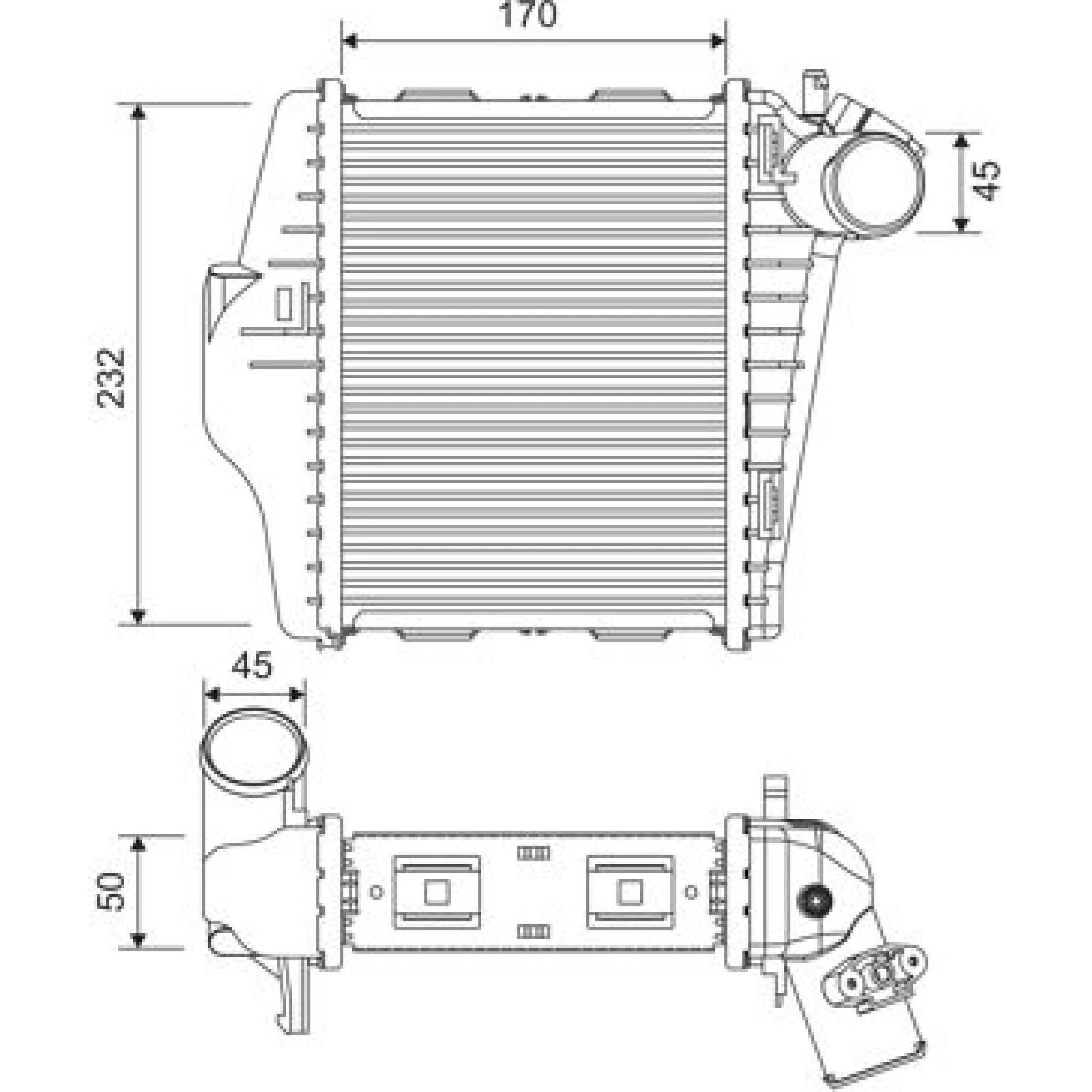 VALEO Druckluftkühler 818378