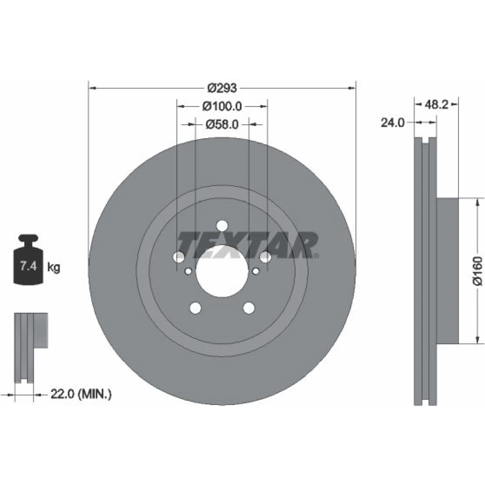 Textar Bremsscheibe 92327603