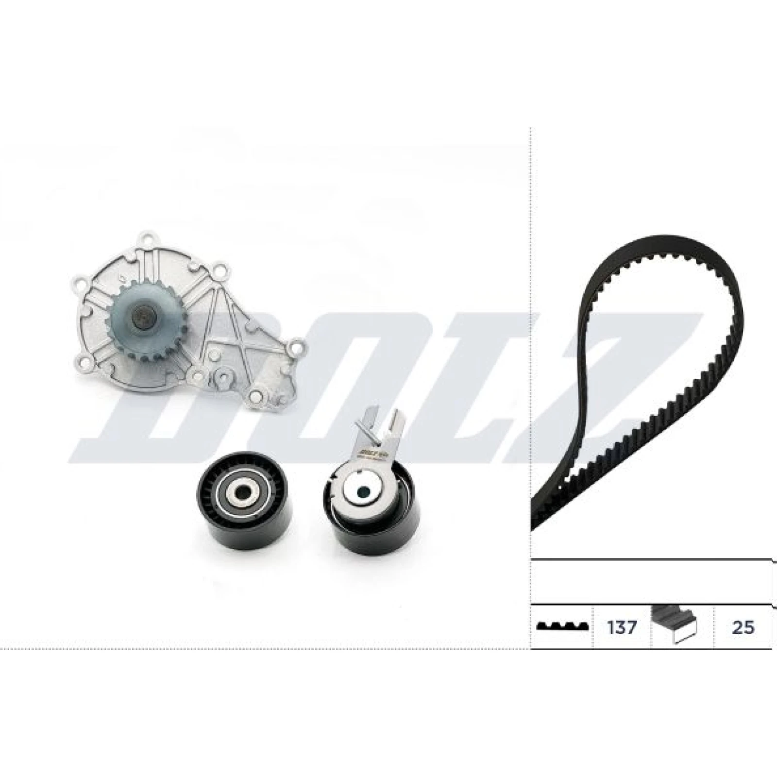 DOLZ Wasserpumpe + Zahnriemensatz KD016