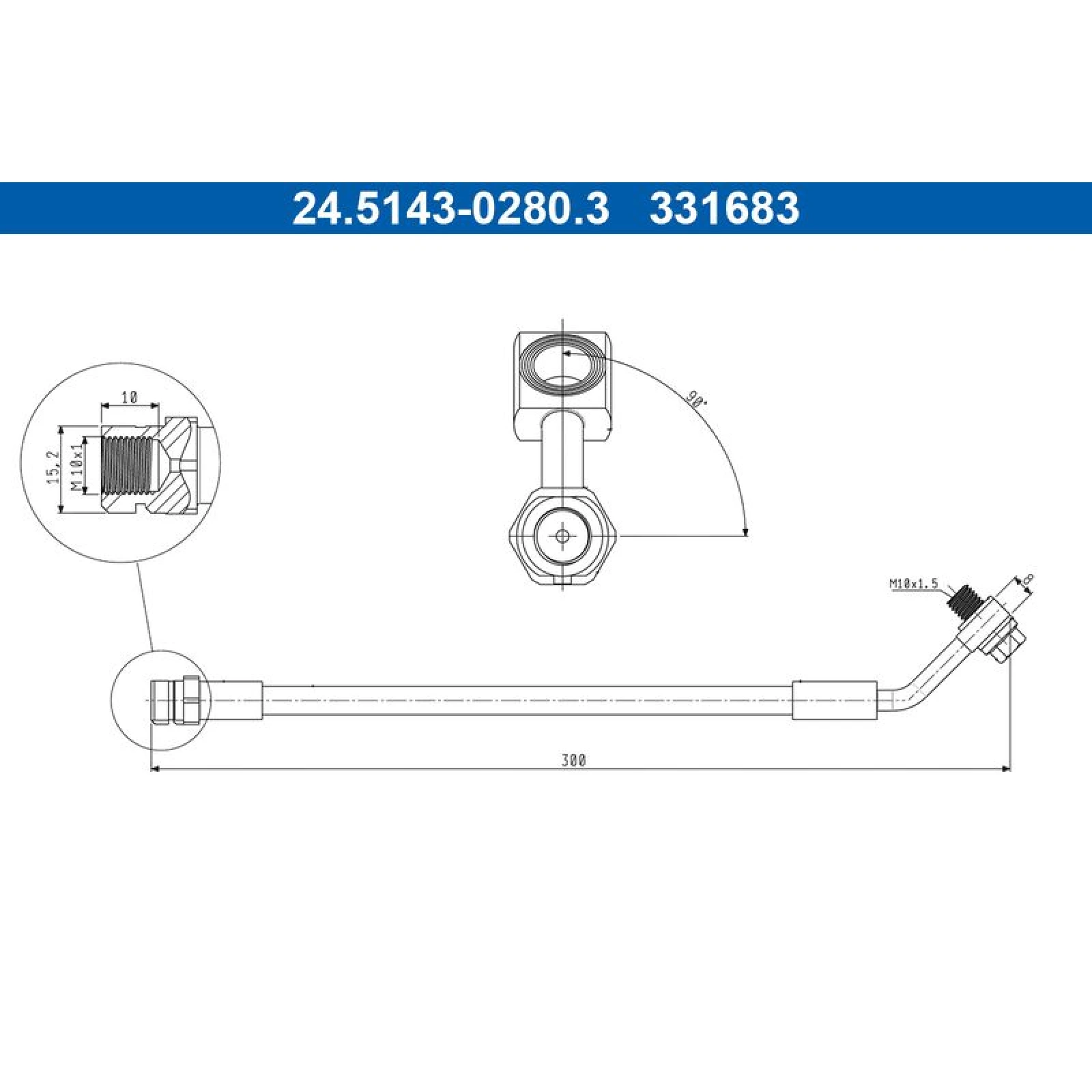 BREMSSCHLAUCH 24.5143-0280.3