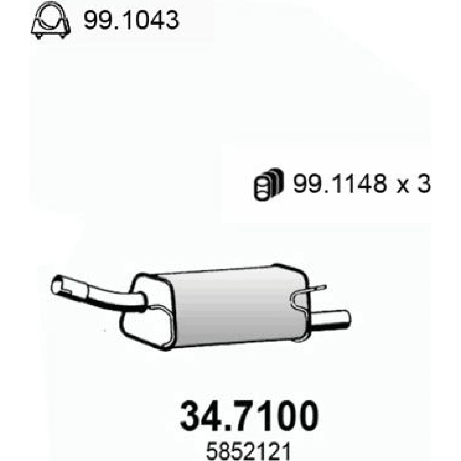 Endschalldämpfer 34.7100