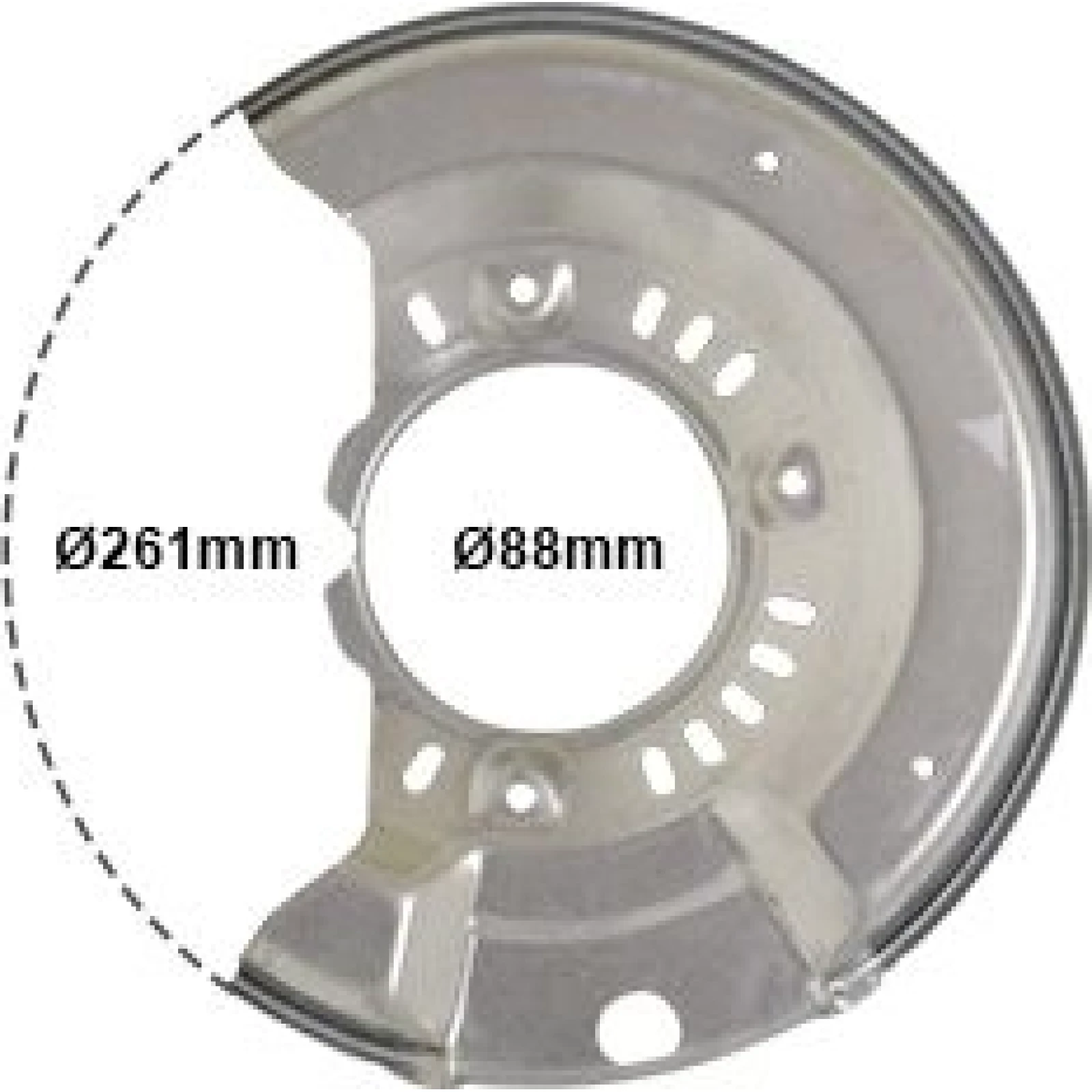 Van Wezel Bremsscheiben-Spritzblech 5430372