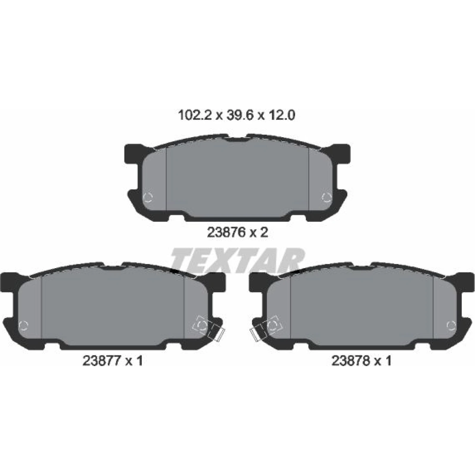 Bremsbelagsatz Mazda T. Mx-5 2387601