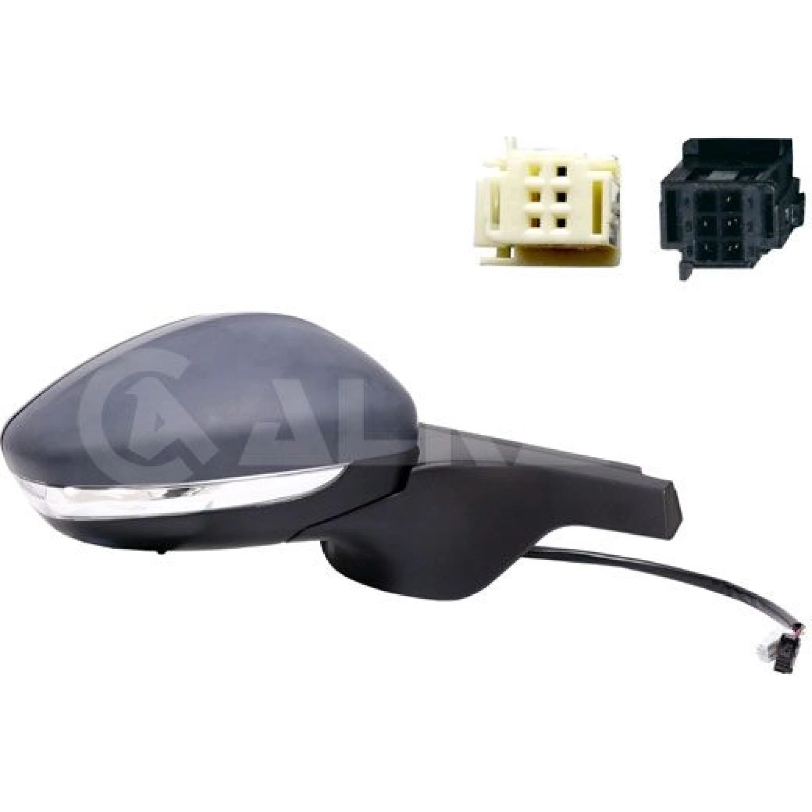 Alkar Außenspiegel 6144881 - rechts EL Klapp beheizt Sens konvex grundiert + Blinker