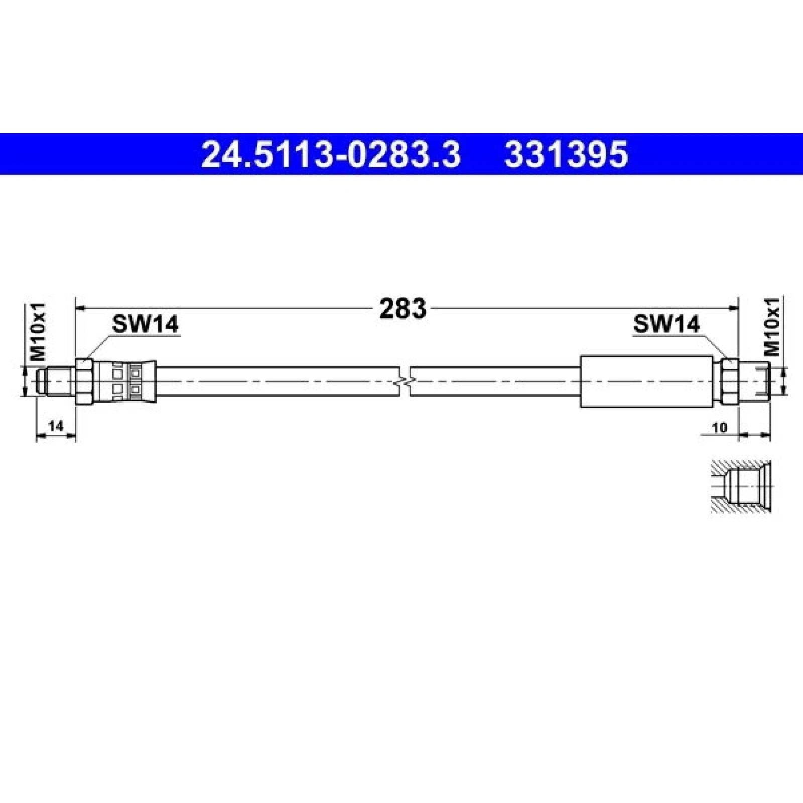 ATE Bremsschlauch 24.5113-0283.3
