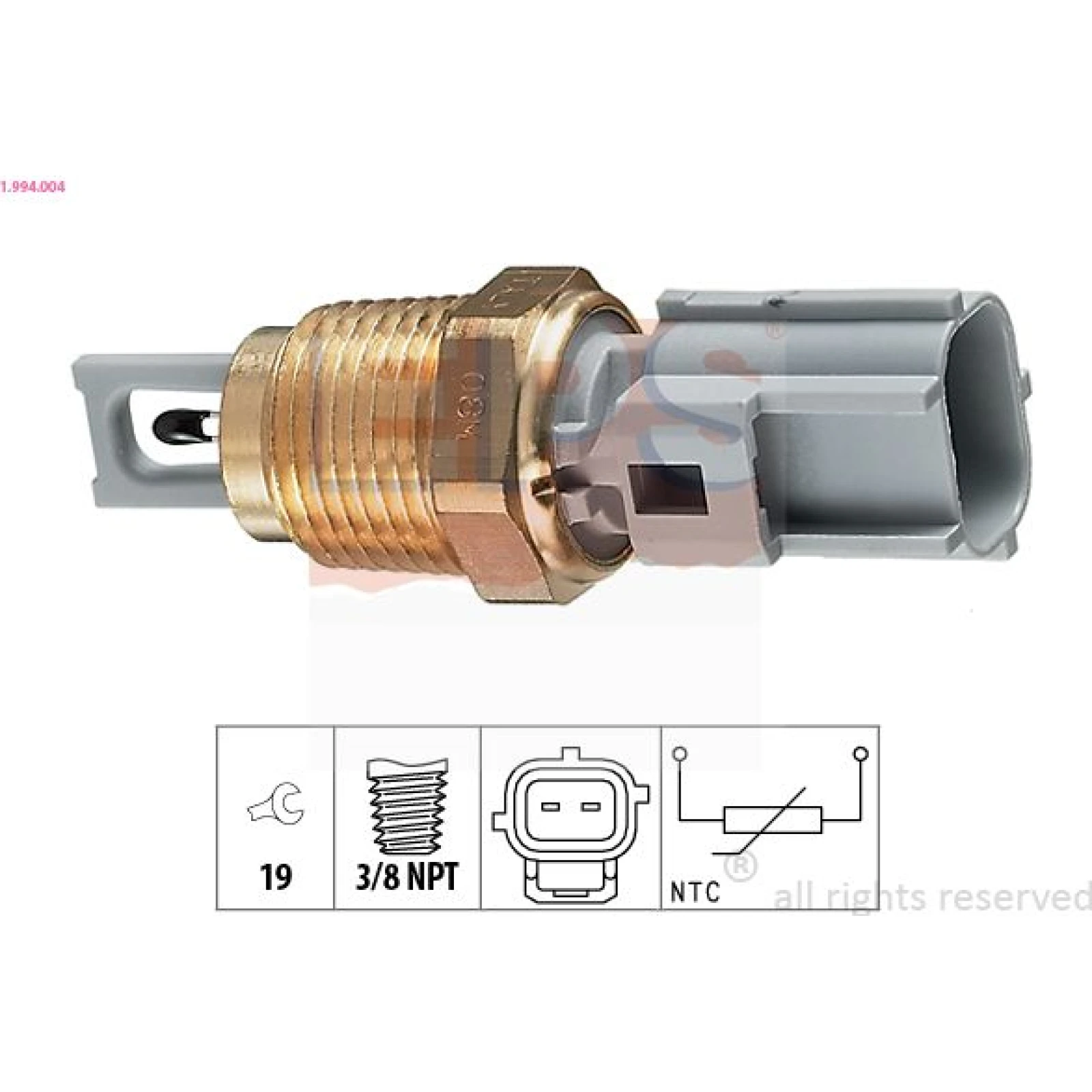 Sensor, Ansauglufttemperatur 1.994.004