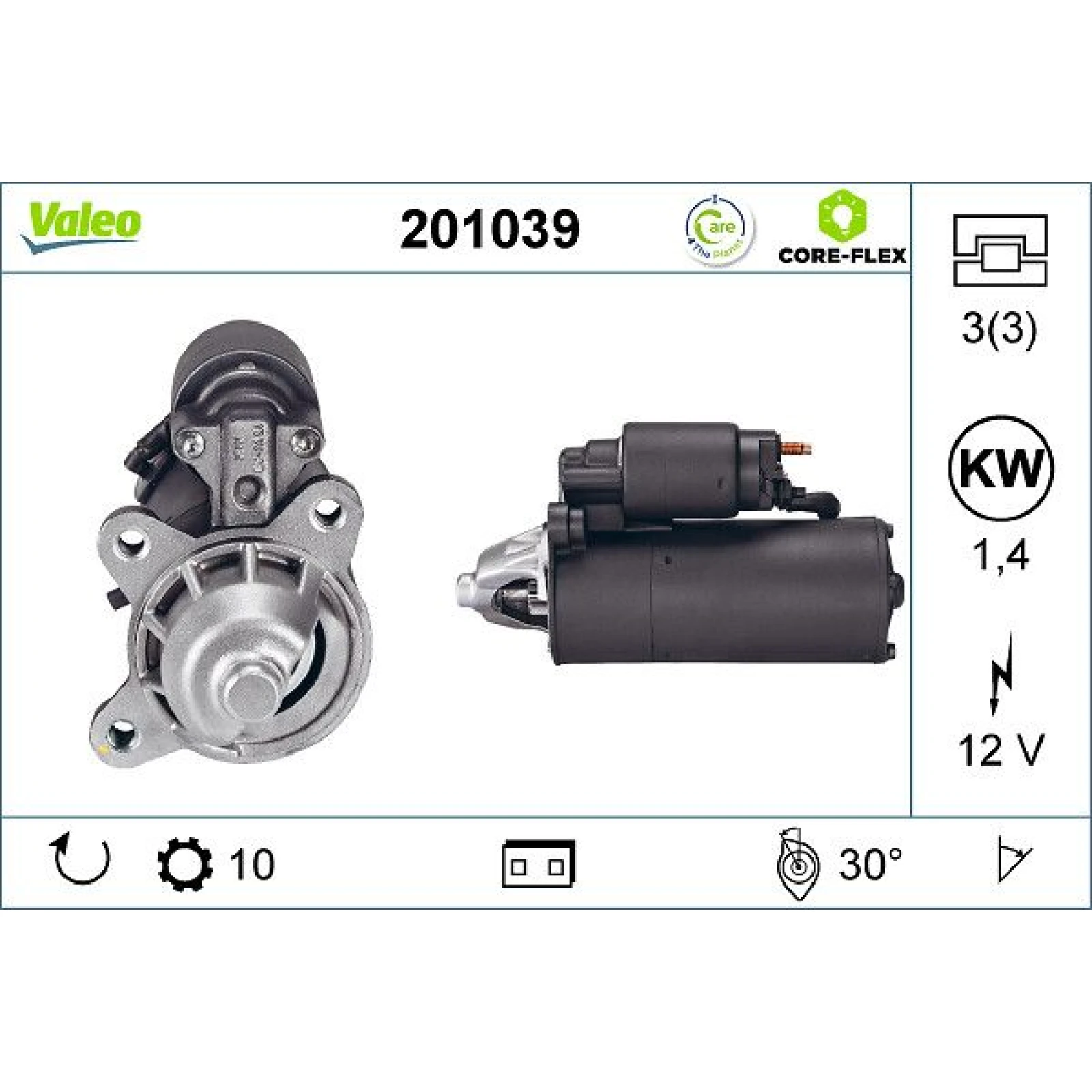 VALEO Anlasser 201039