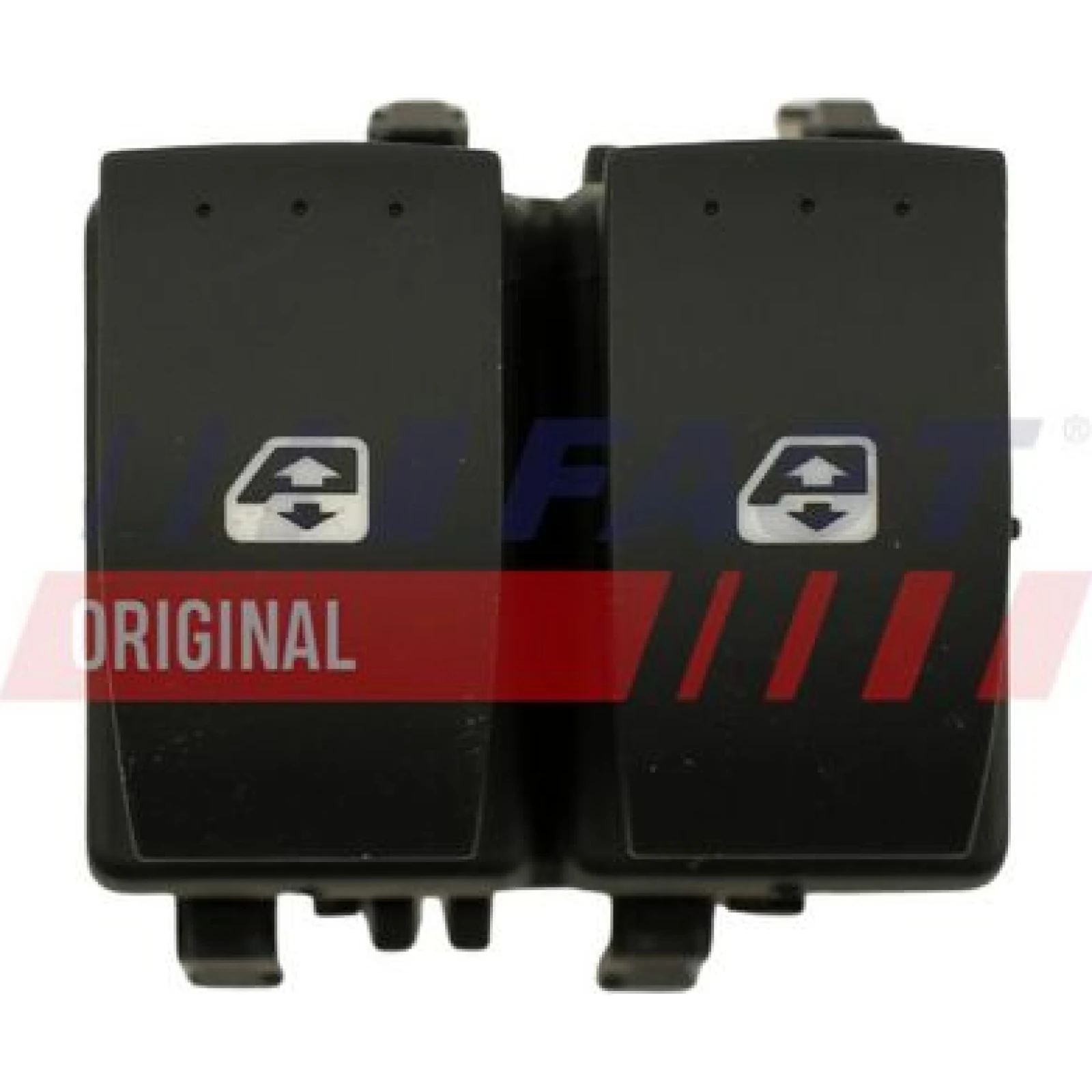 FAST FT82218 Fensterheberschalter vorne links, 10-polig, schwarz, 12 V
