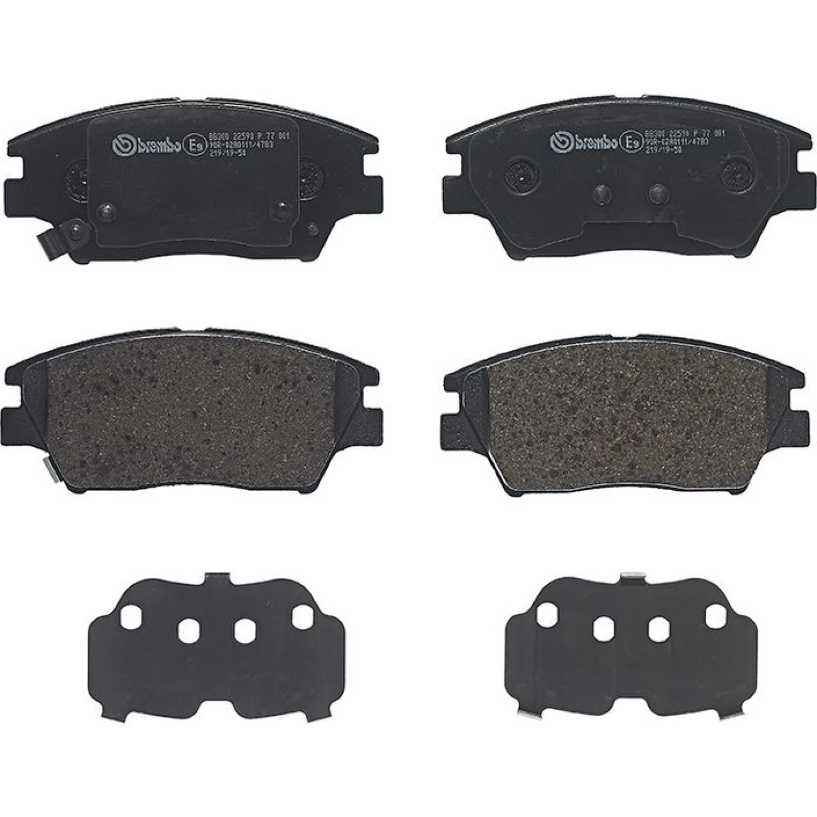 BREMBO Bremsklötze VA P 77 001