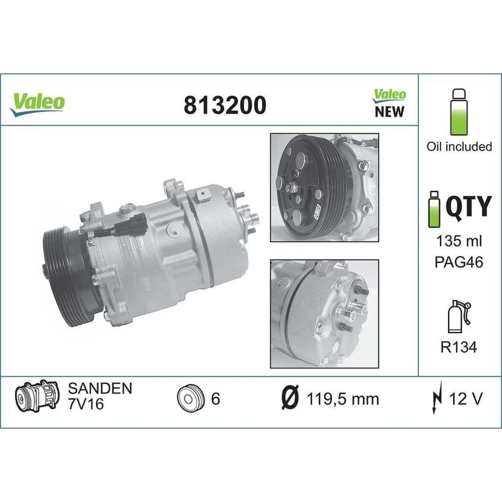 Kompressor, Klimaanlage 813200