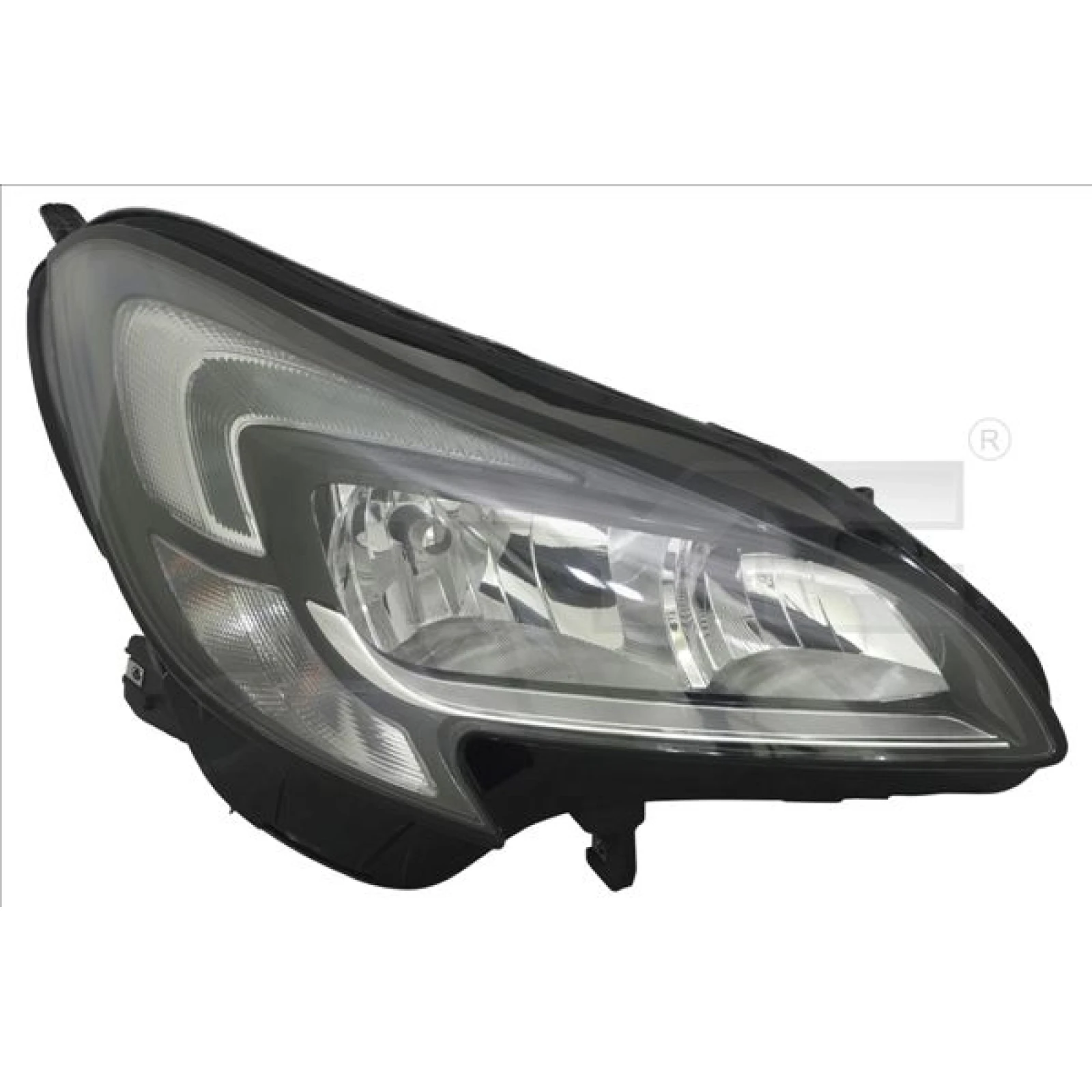 Scheinwerfer R H7/H7 +LWR +MOT +TGFL LED 20-15017-16-2
