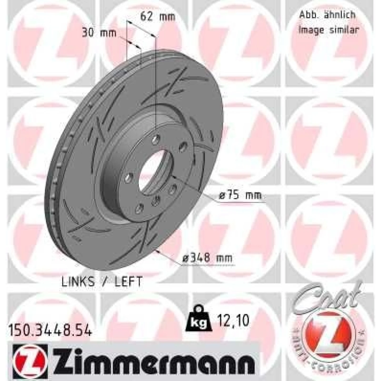 ZIMMERMANN Bremsscheibe 150.3448.54