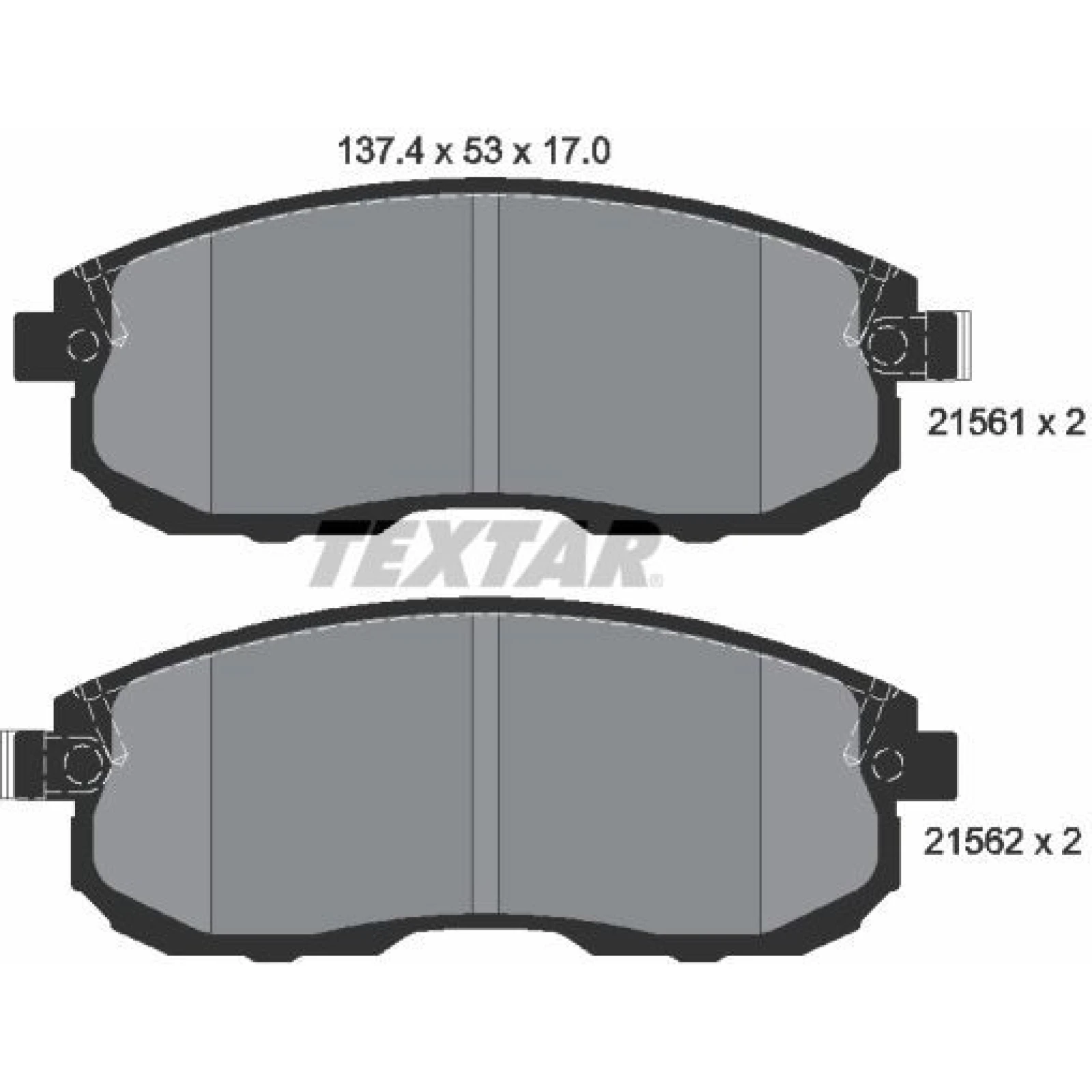 Bremsbelagsatz Nissan P. Juke 10 2156201