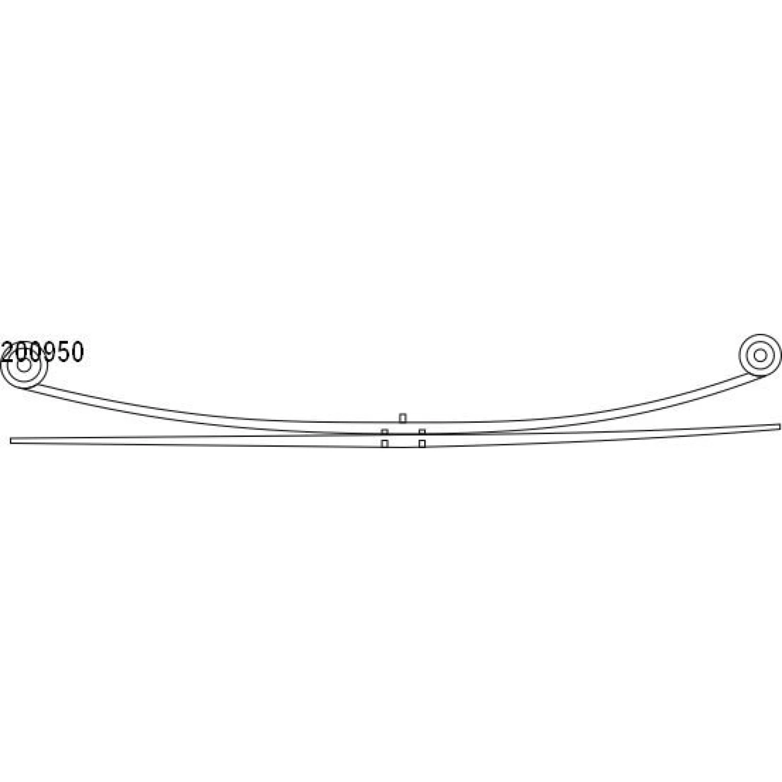 Federpaket - Federung/Dämpfung Ford T. Transit 06- (1+1) (695/675mm) 10.200.950.00