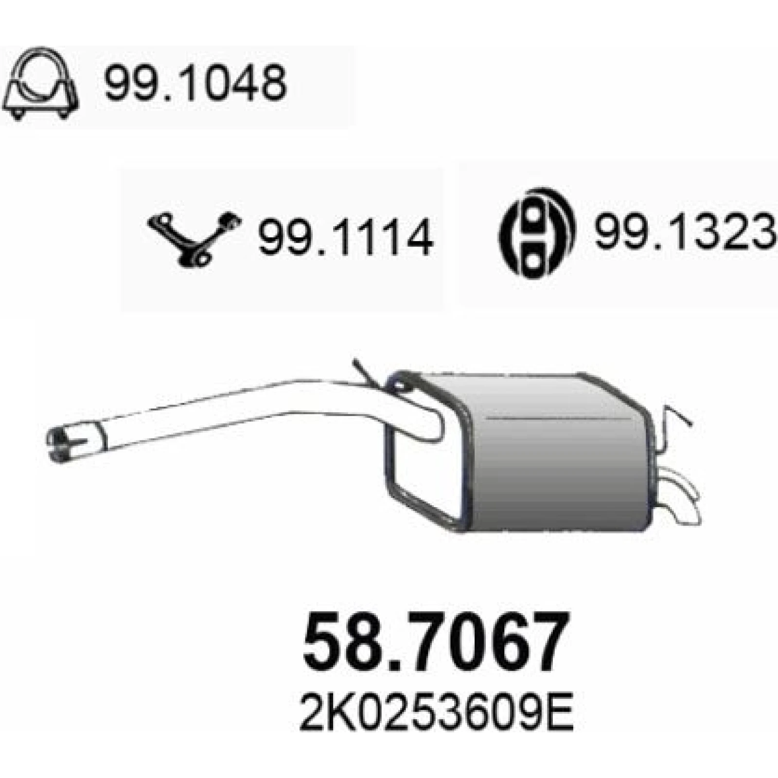 Endschalldämpfer 58.7067