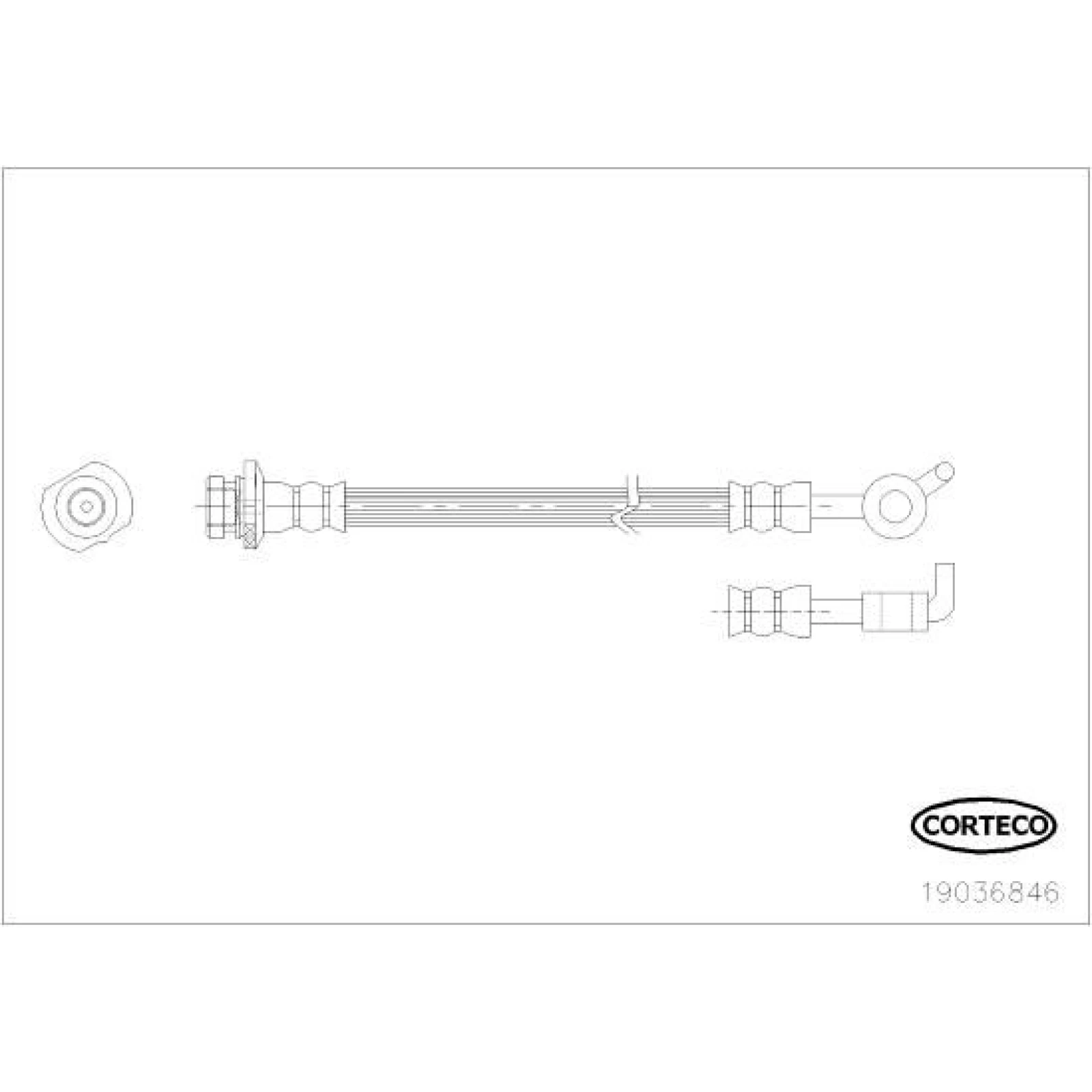 CORTECO Bremsschlauch 19036846