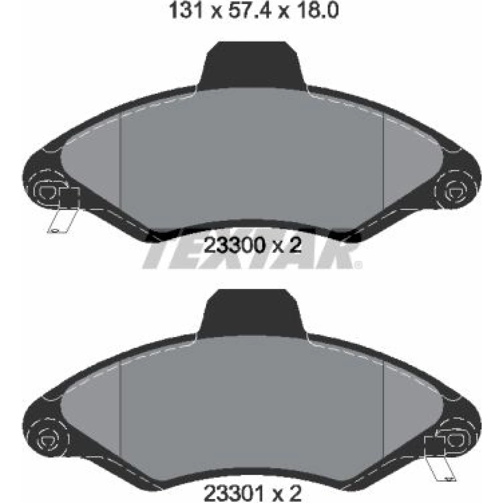 Bremsbelagsatz Ford P. Escort 90 2330002