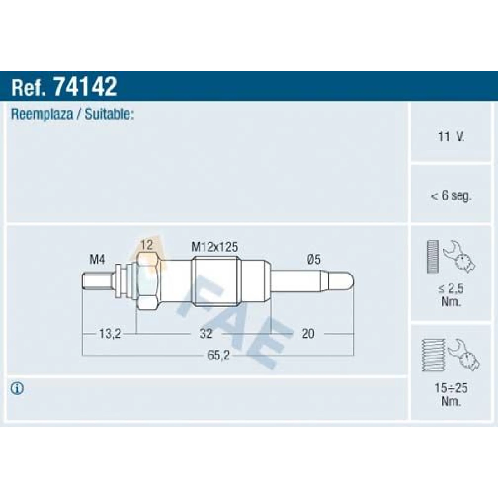 FAE Glühkerze 74142