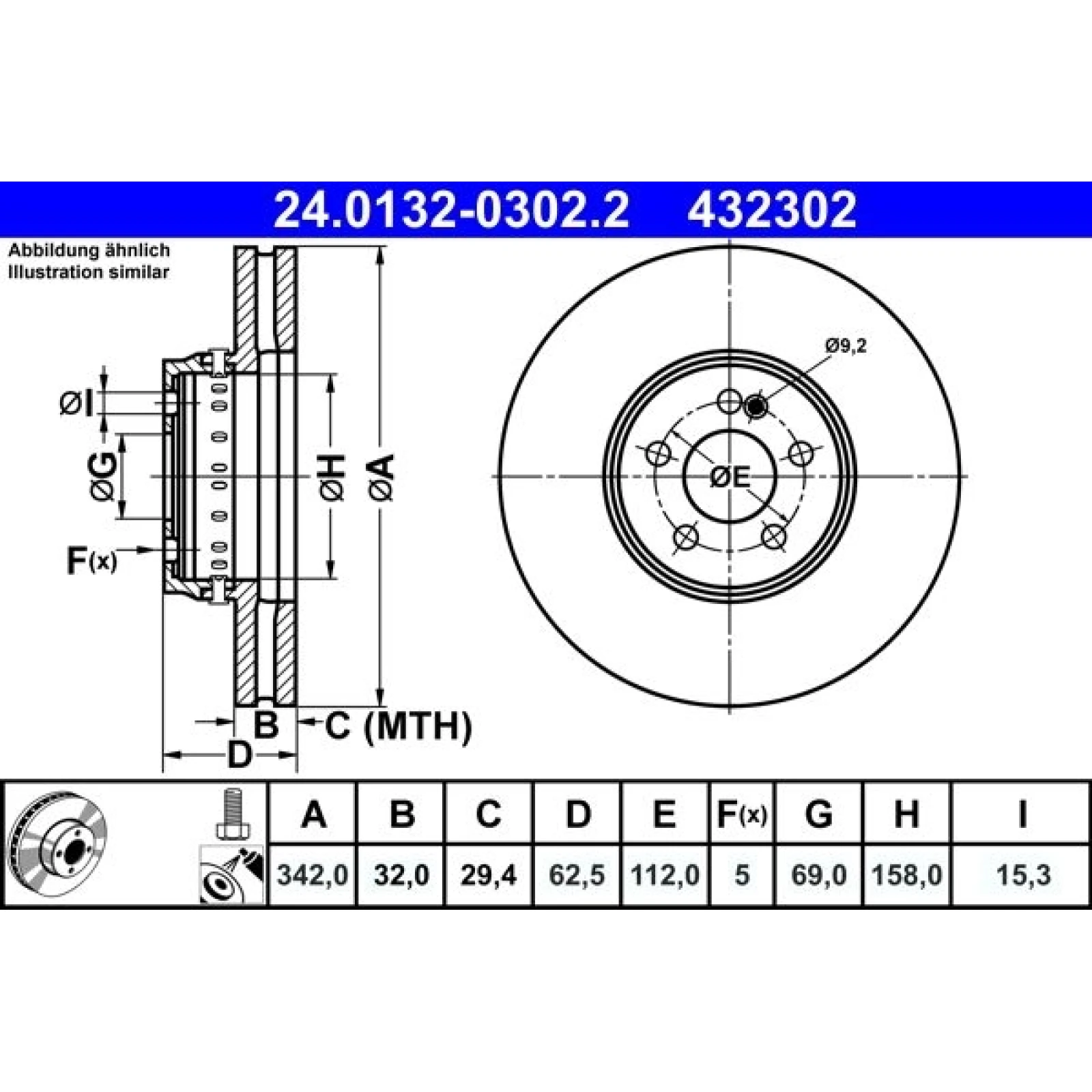 Bremsscheibe 24.0132-0302.2