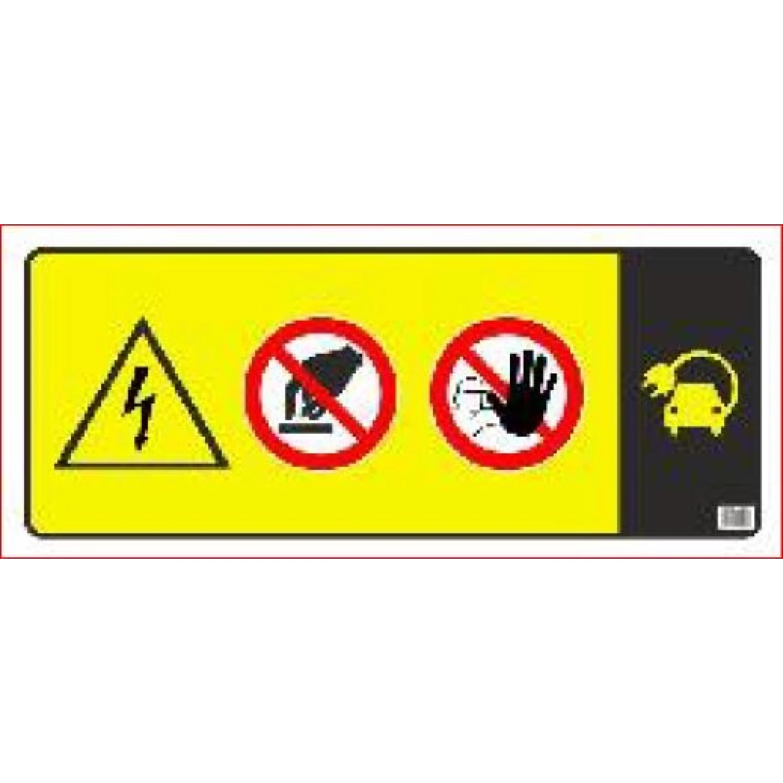 Warntafel für Absperrkette 31366
